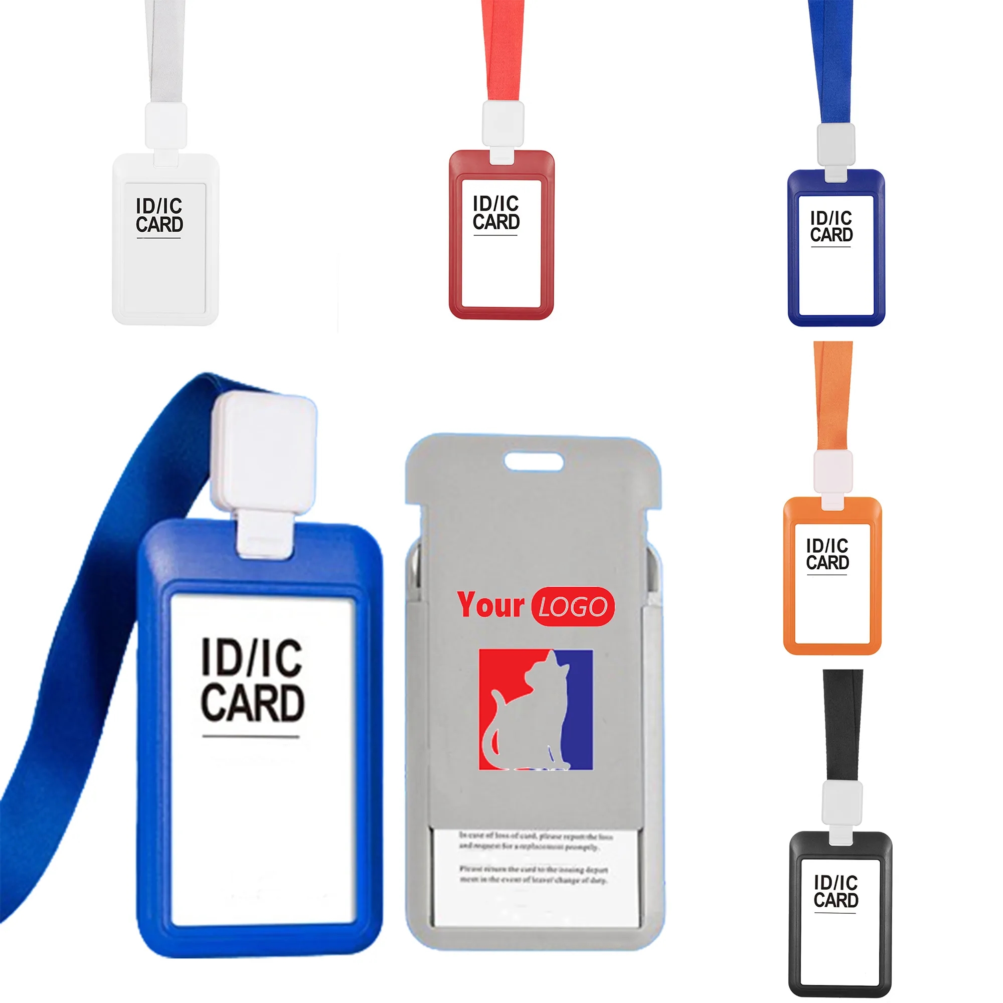 Self Retractable Badge Holder with Lanyard