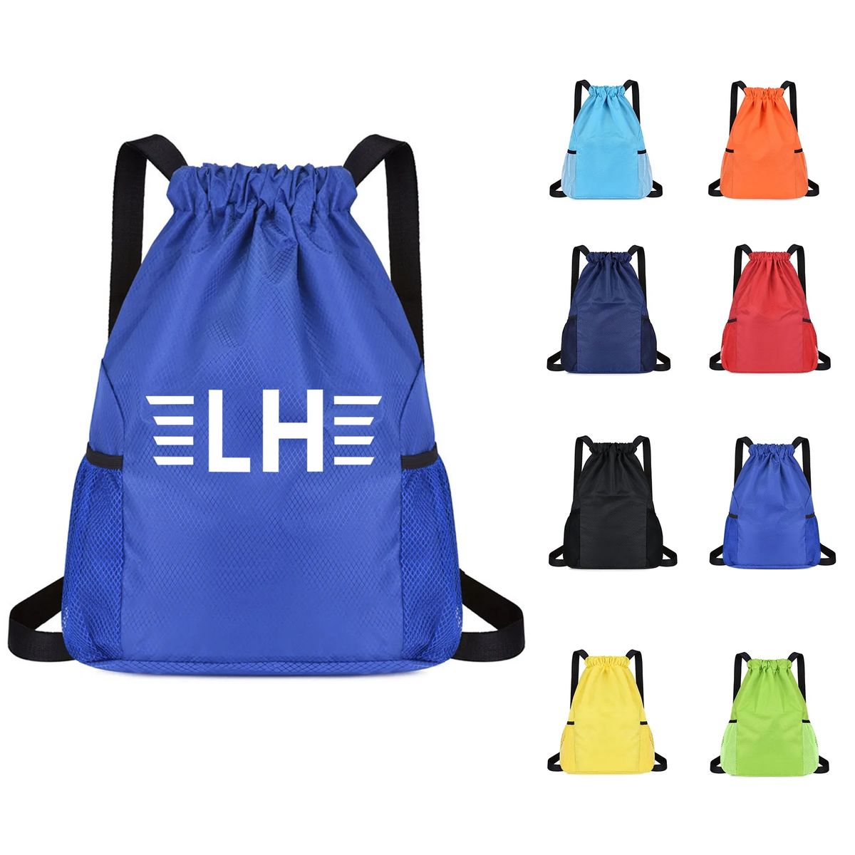 Wide Shoulder Strap String Backpacks