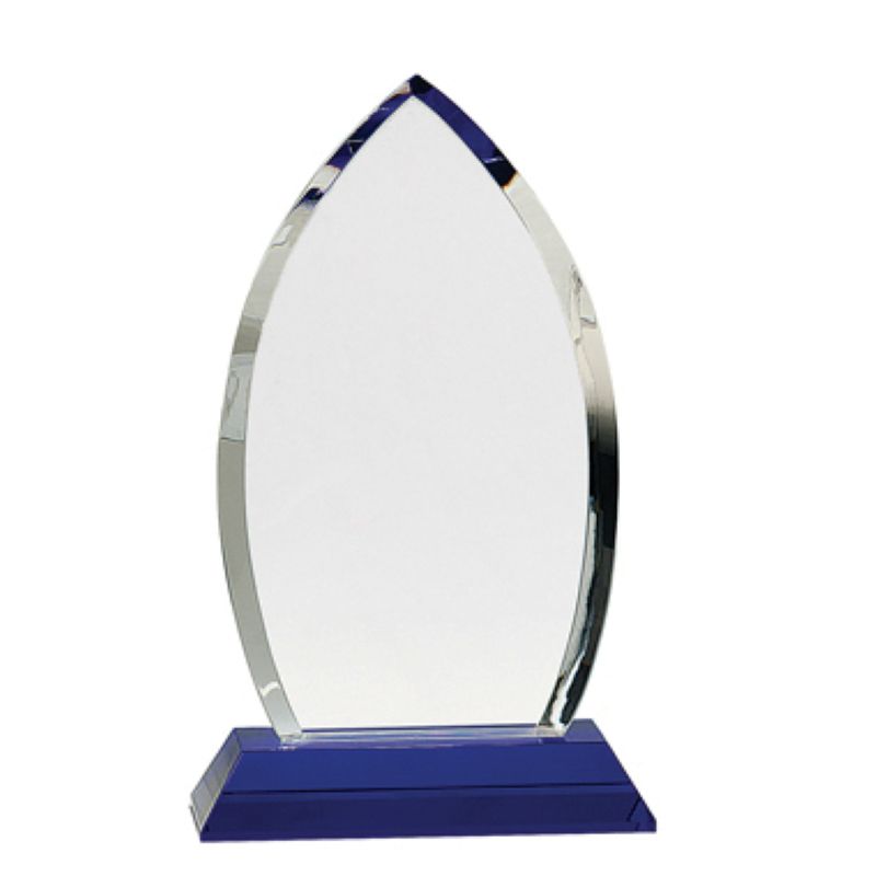 Ellegance Crystal Award with Blue Crystal Base