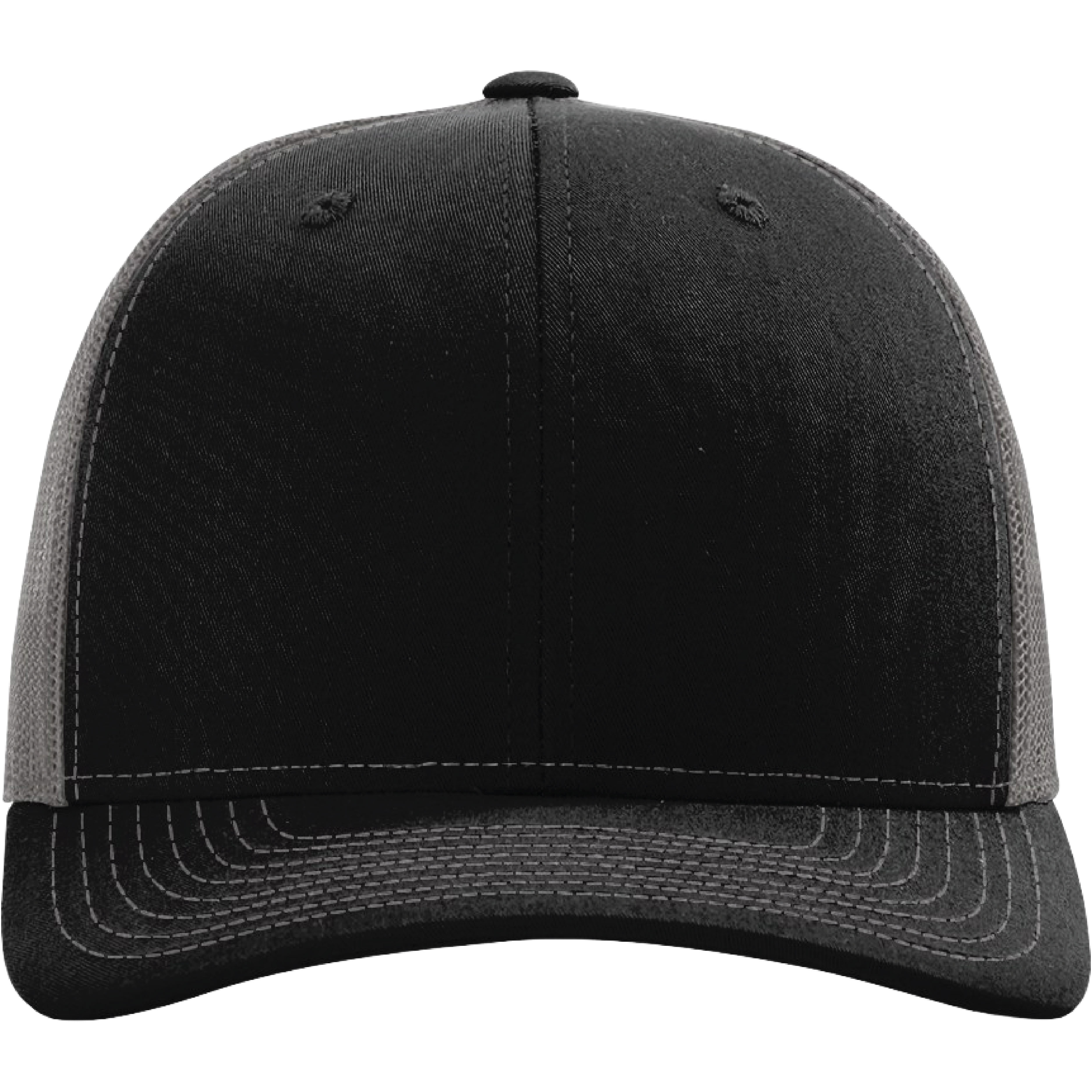 Richardson 112 6-Panel Snapback Trucker Hat w/Leatherette Adhesive Patches or Embroidery 261