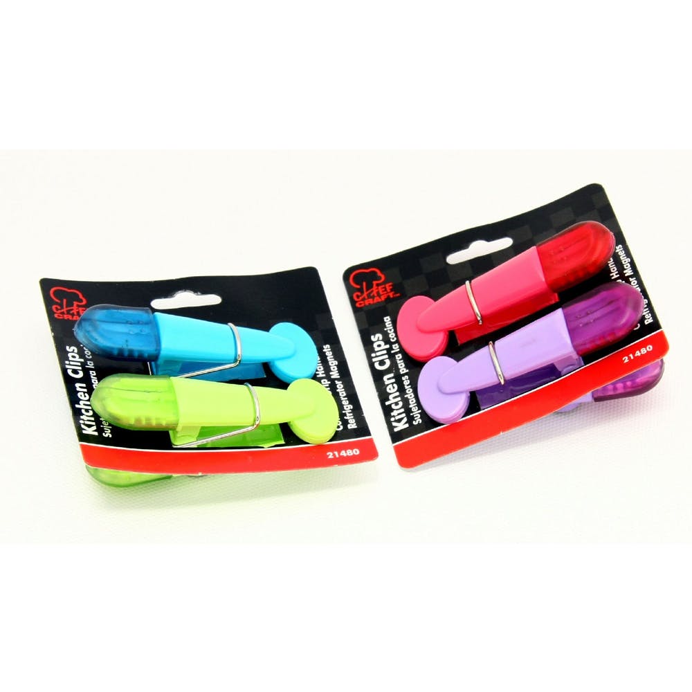 Magnetic Clip Sets - 2 Piece Assorted Colors 3