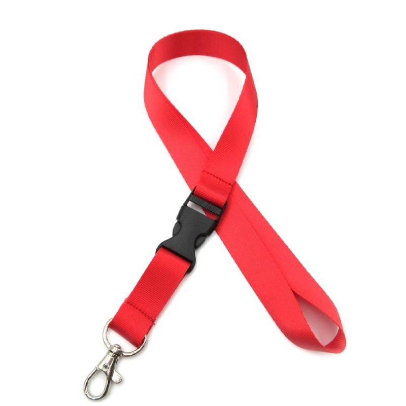 3/4" Wide Polyester Lanyard W/ Lobster Clip & Plastic Buckle 2