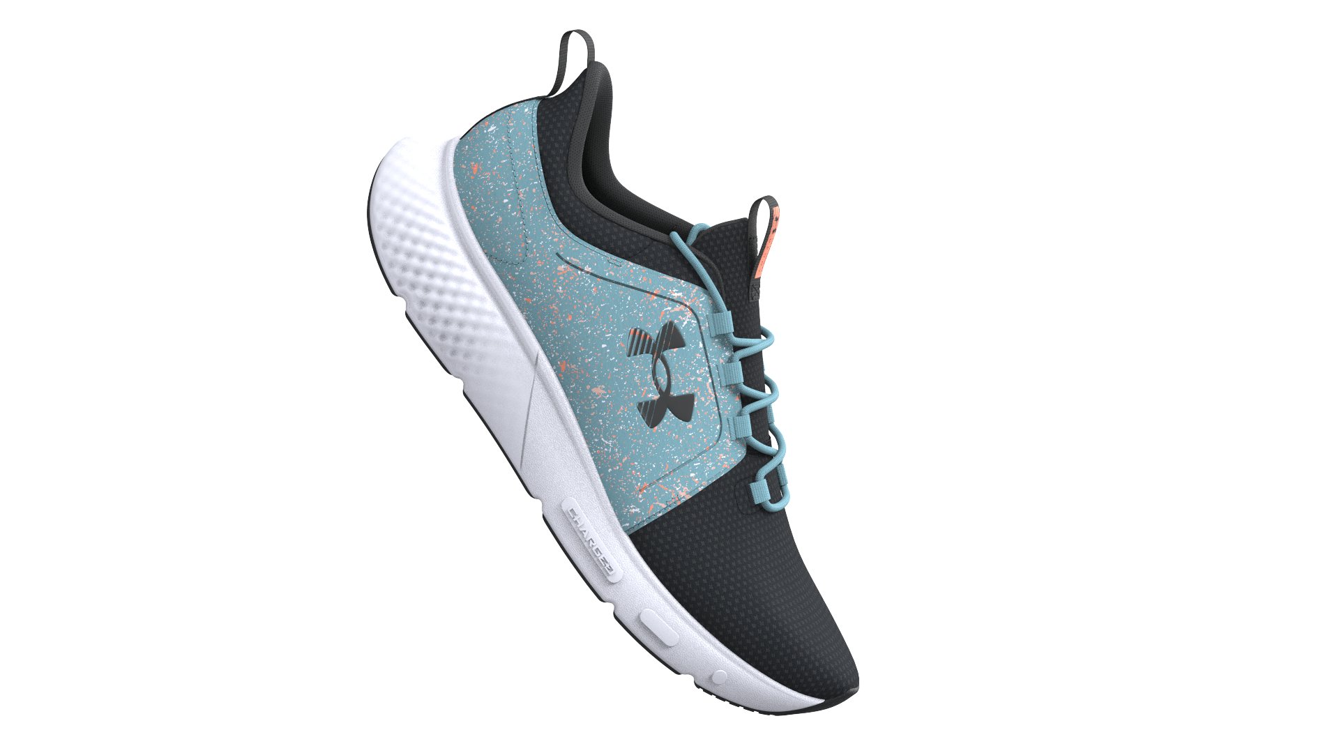 Women's UA Charged Decoy Paint Splatter Running Shoes 1