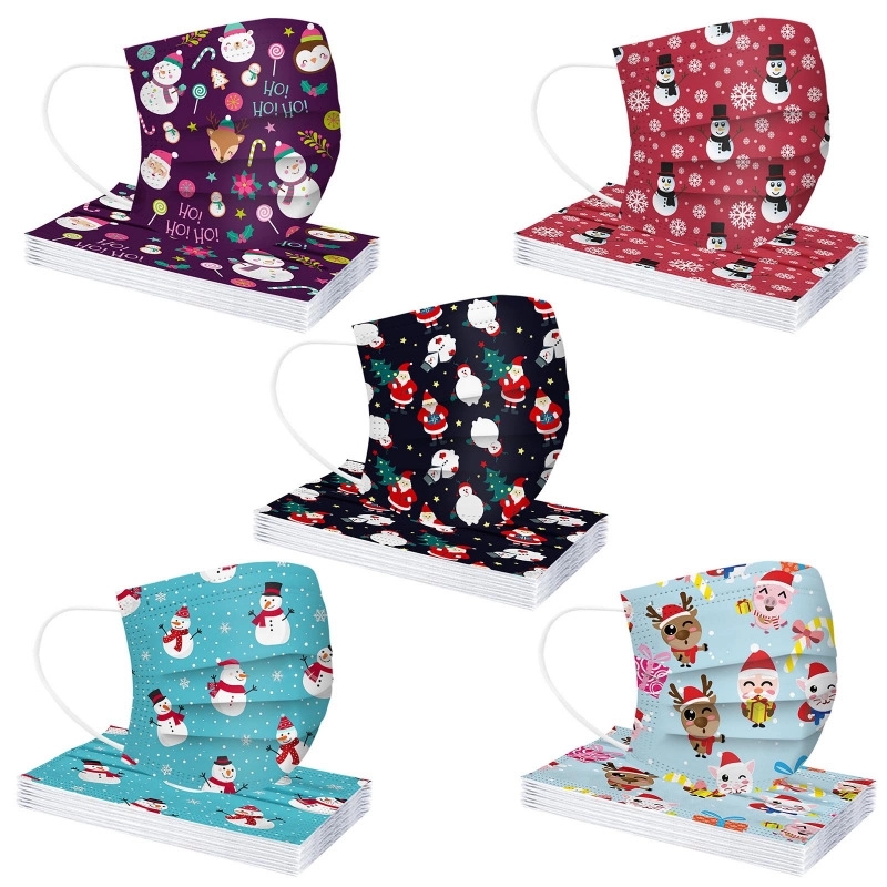 Christmas Holiday Disposable Masks