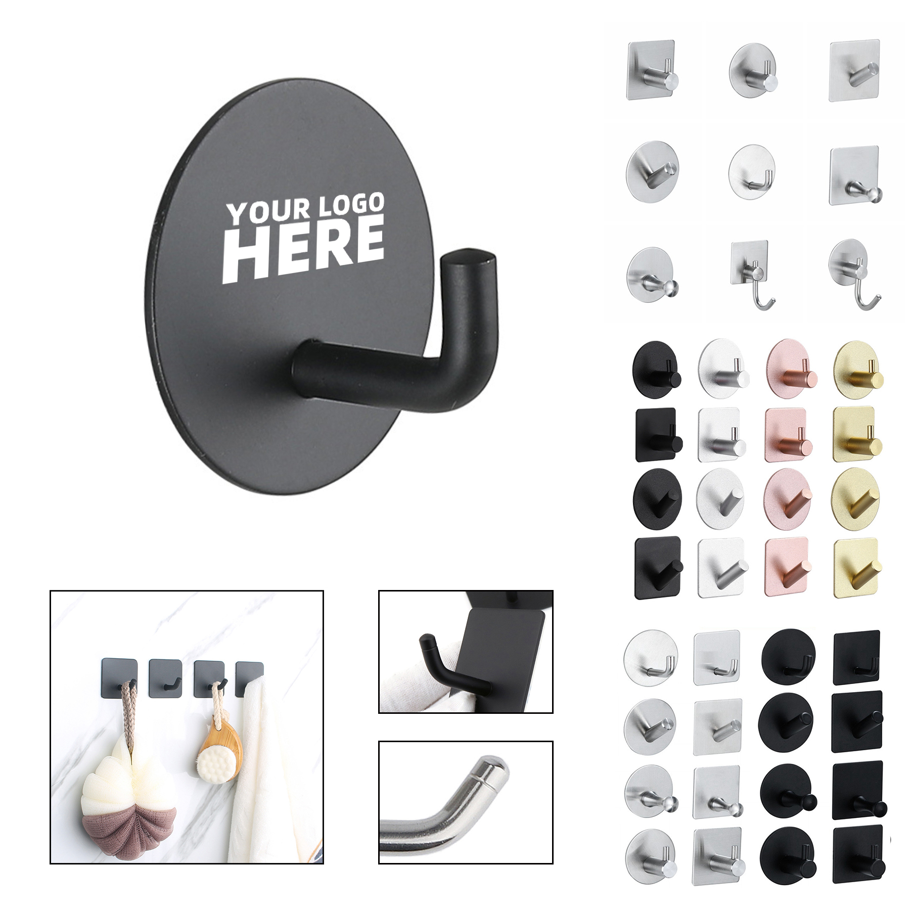 Bathroom Adhesive Hook 7