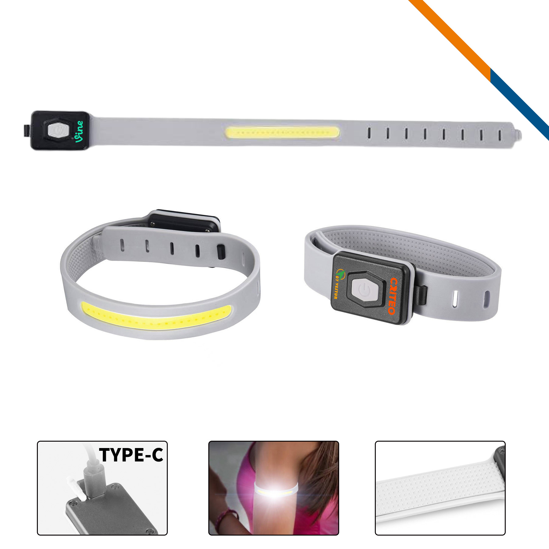 VexGlow COB LED Sports Arm Band