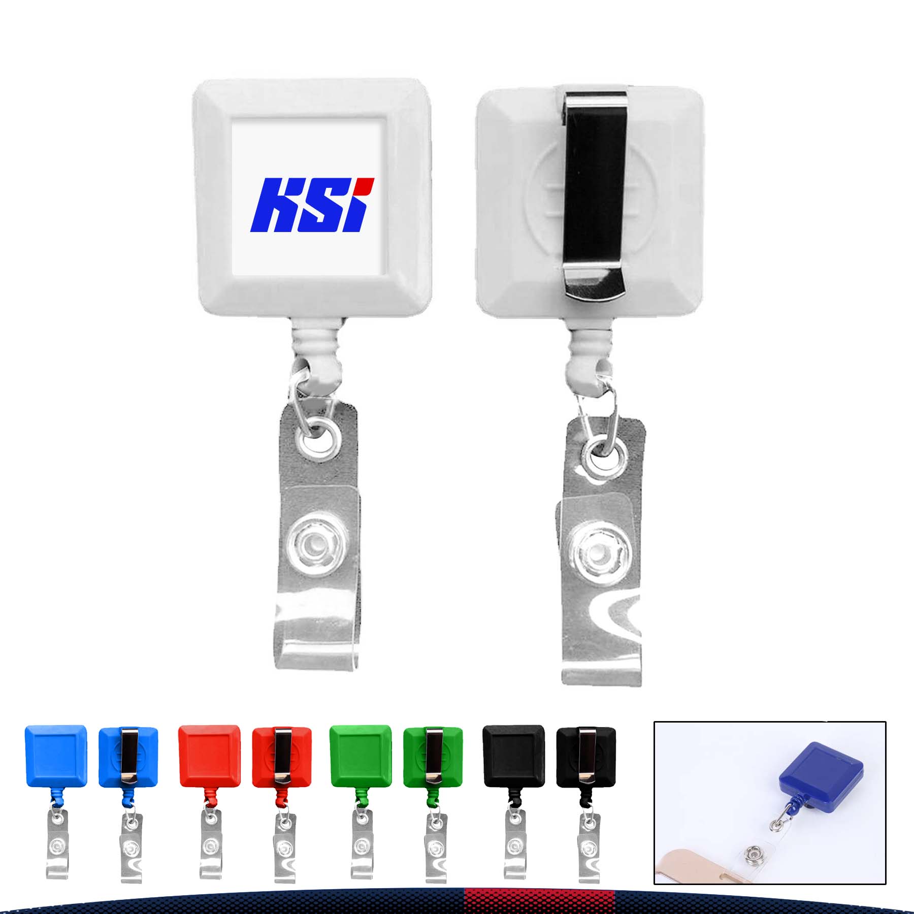Square Shape Badge Holder