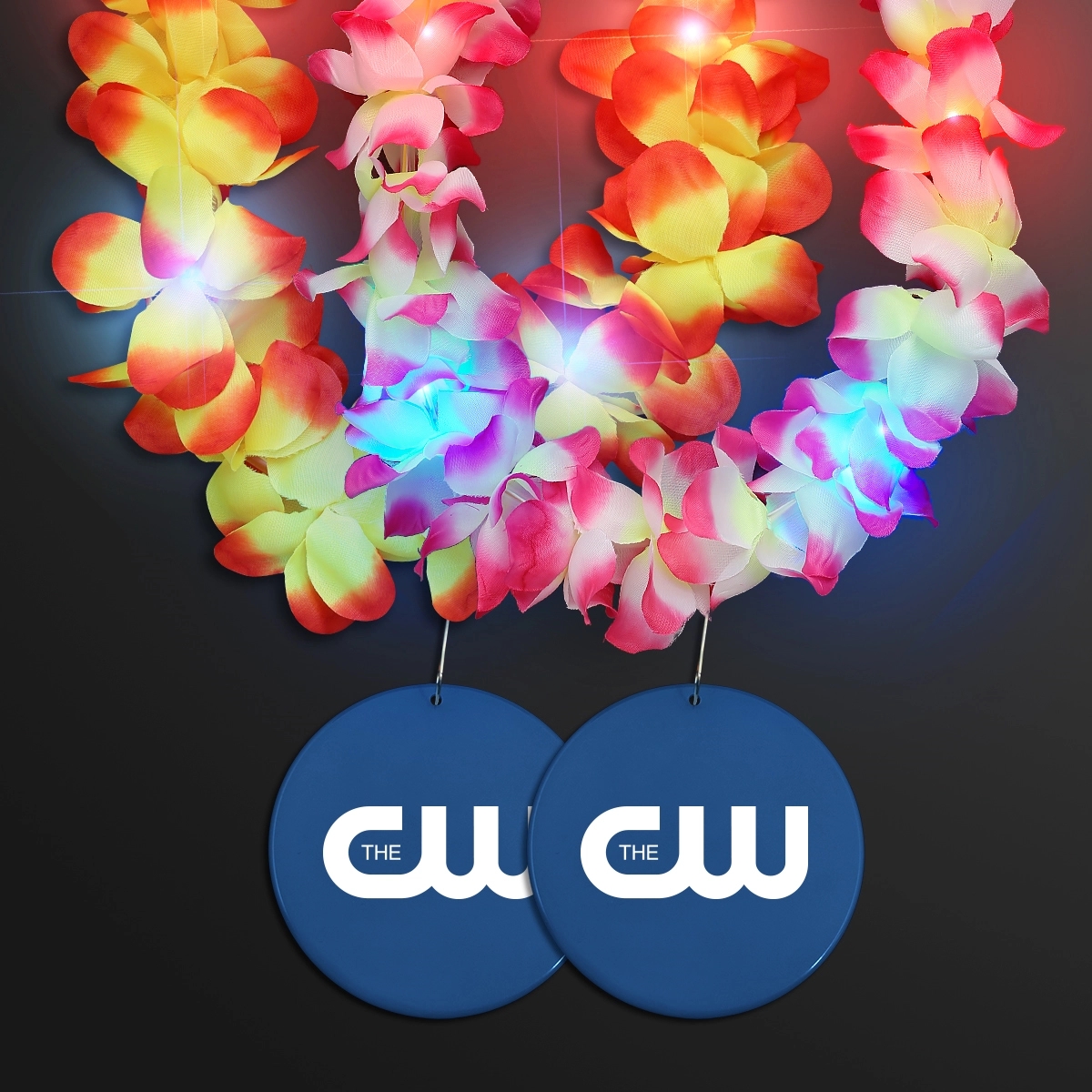 Light Up Hawaiian Leis with Custom Circle Medallion 52