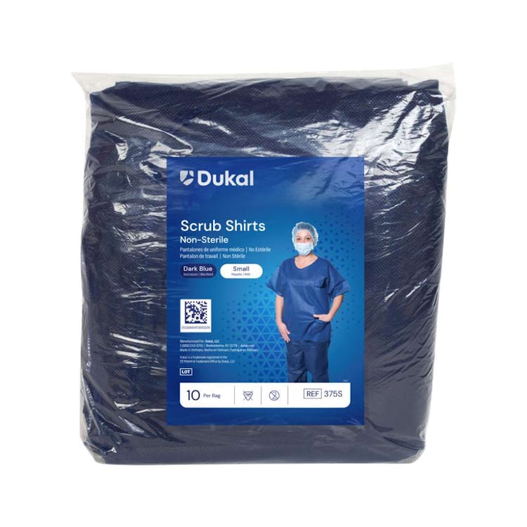 Scrub Shirts Dark Blue Small 3