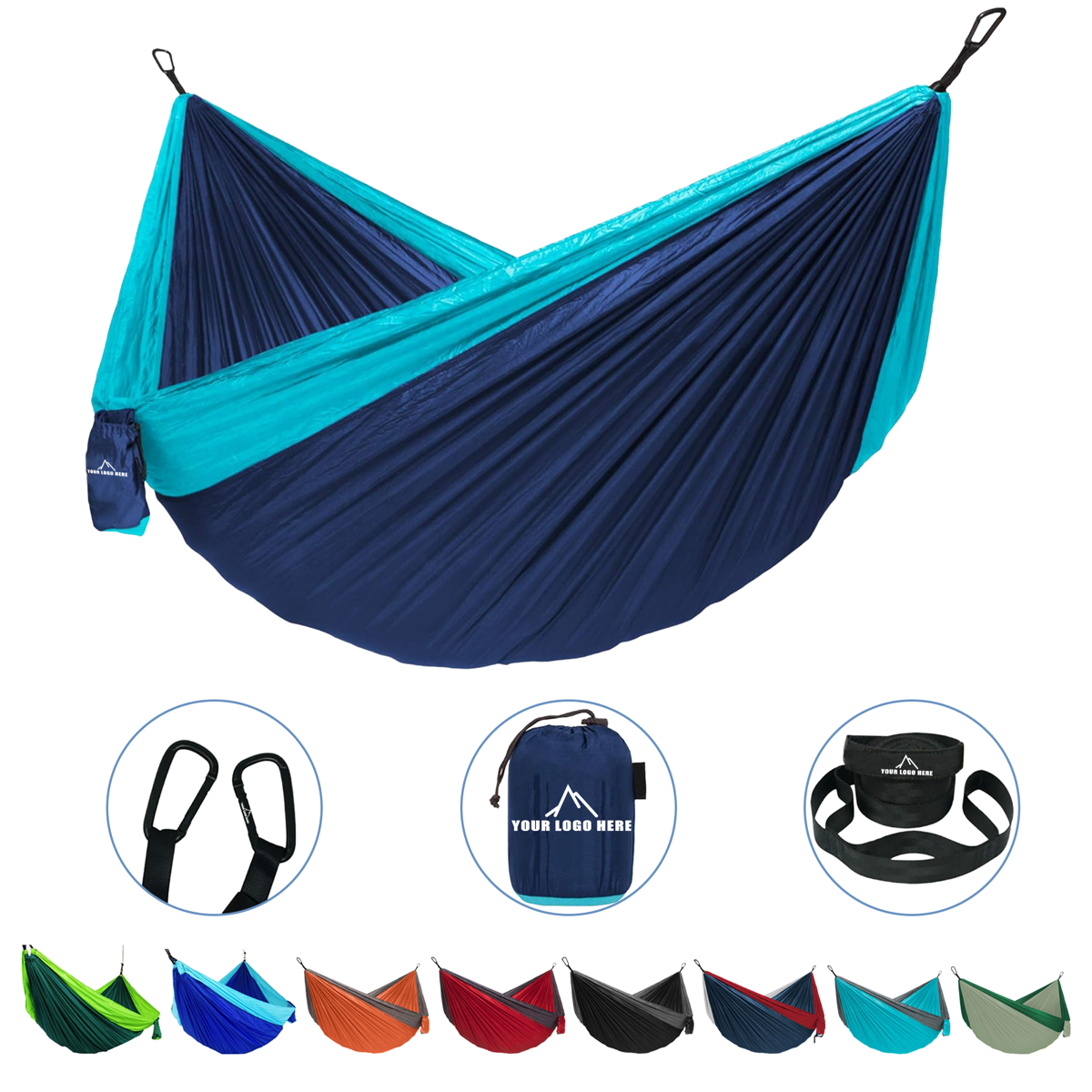 Portable Camping Hammock with Tree Straps 3