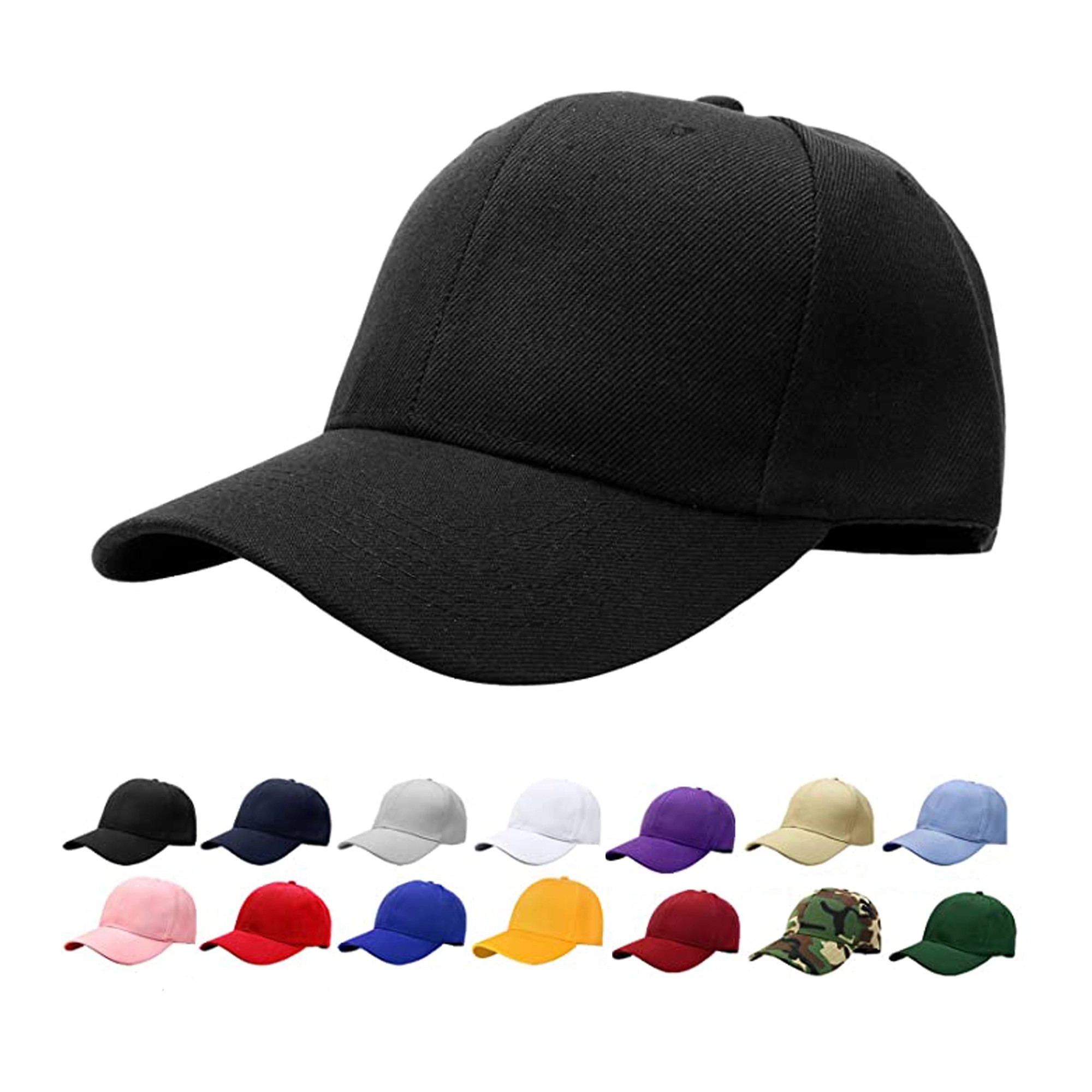 Baseball Cap with Buckle Adjuster MOQ50pcs