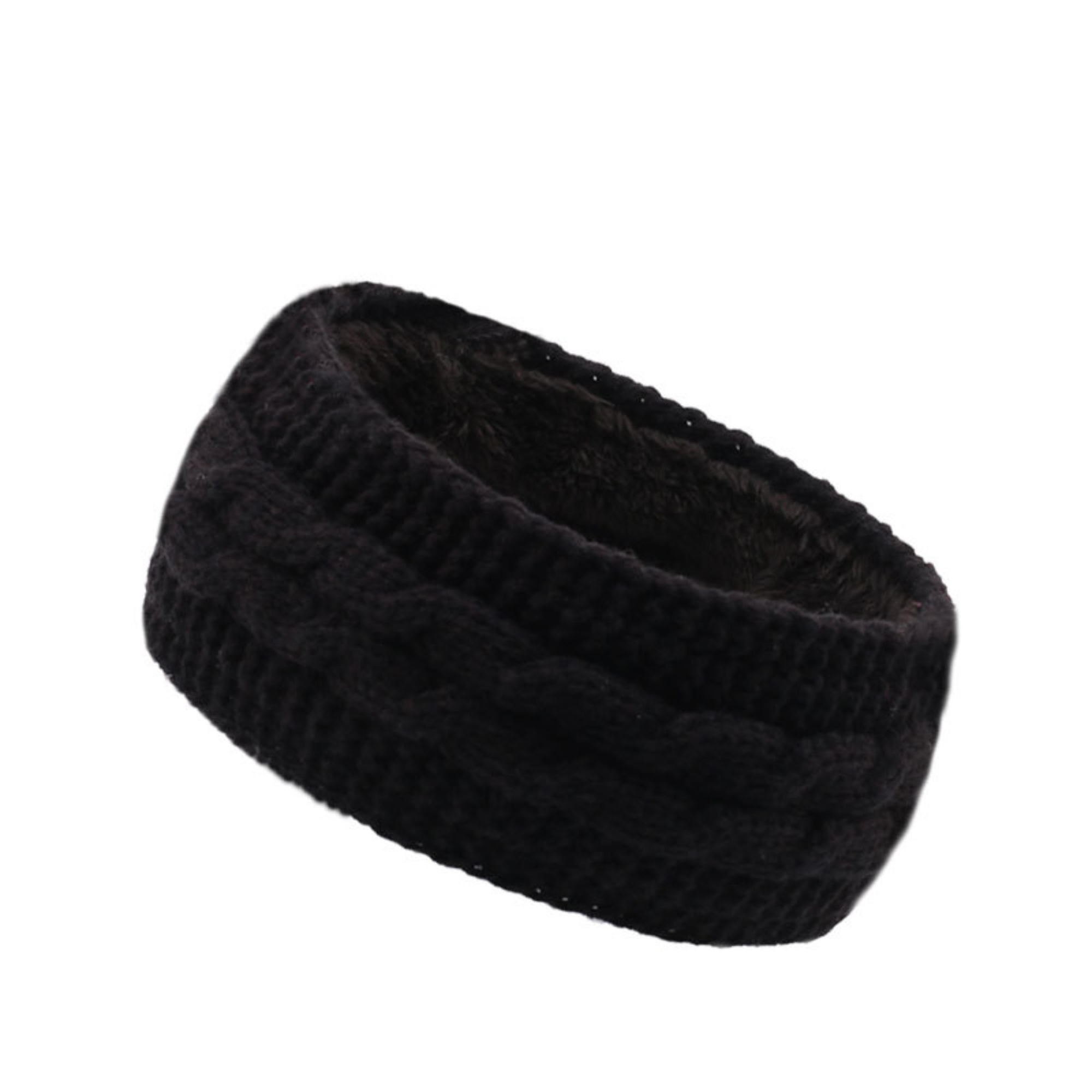 Fleece Lined Knitted Headband Ear Warmer for Women 27