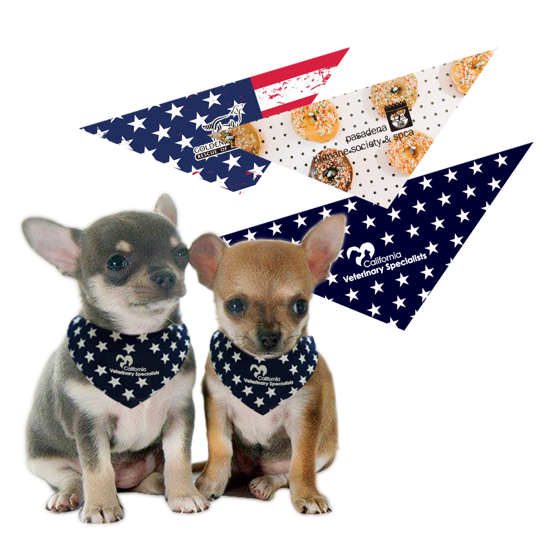 Free Shipping 100% polyester Big Doggy Triangle Bandana 6