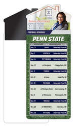Magna-Card House Shape Magnet Football Schedules (3.5x9)
