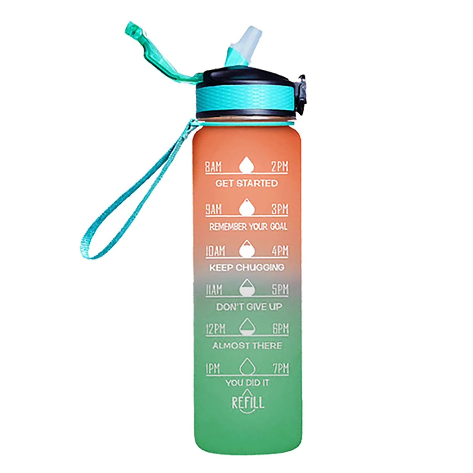 Sports Water Bottle with Time Marker 34