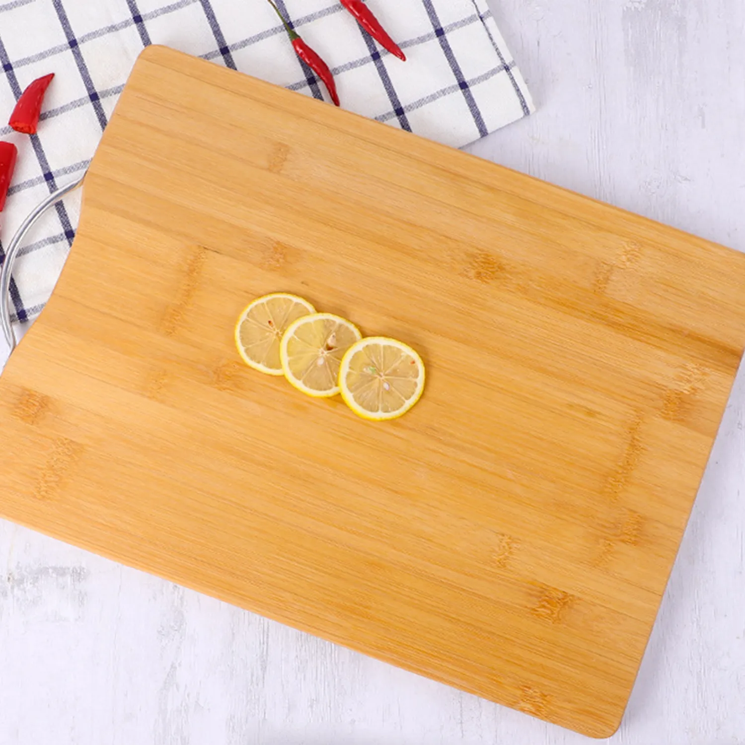 Bamboo cutting board for household use
