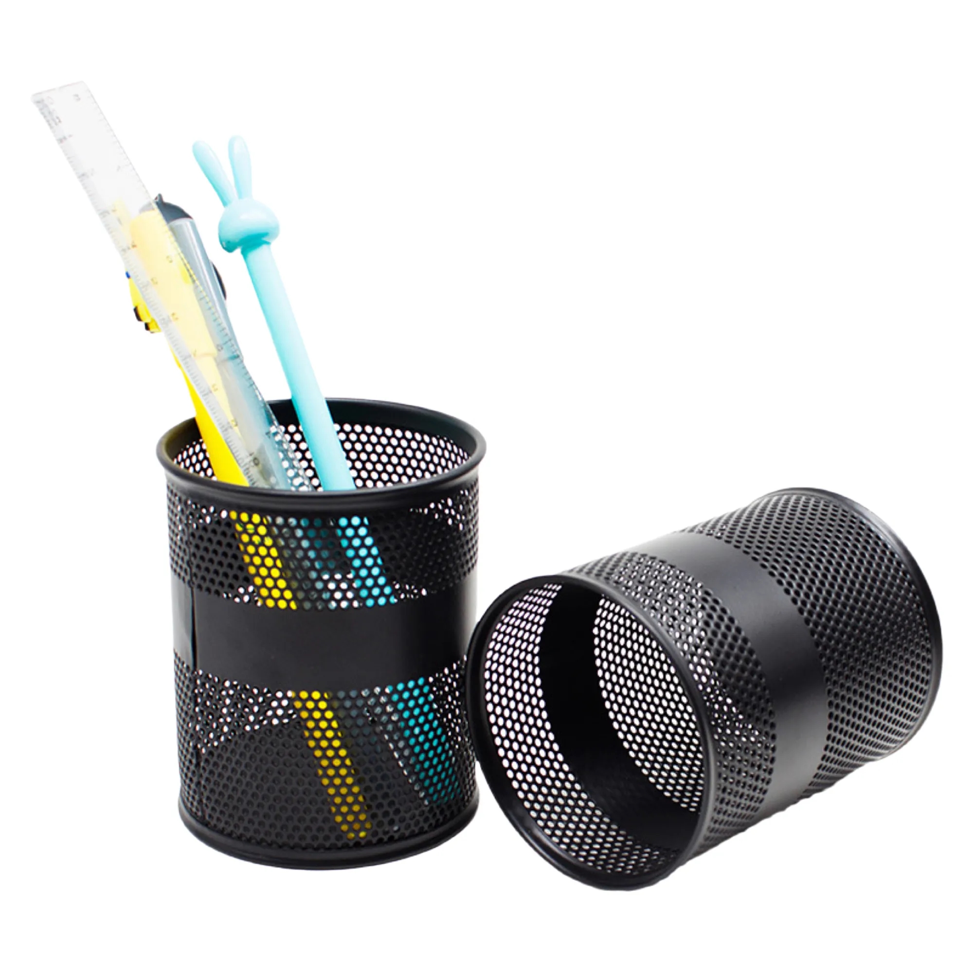 MOQ 50 Multifunctional Office Metal Pen Holder 6