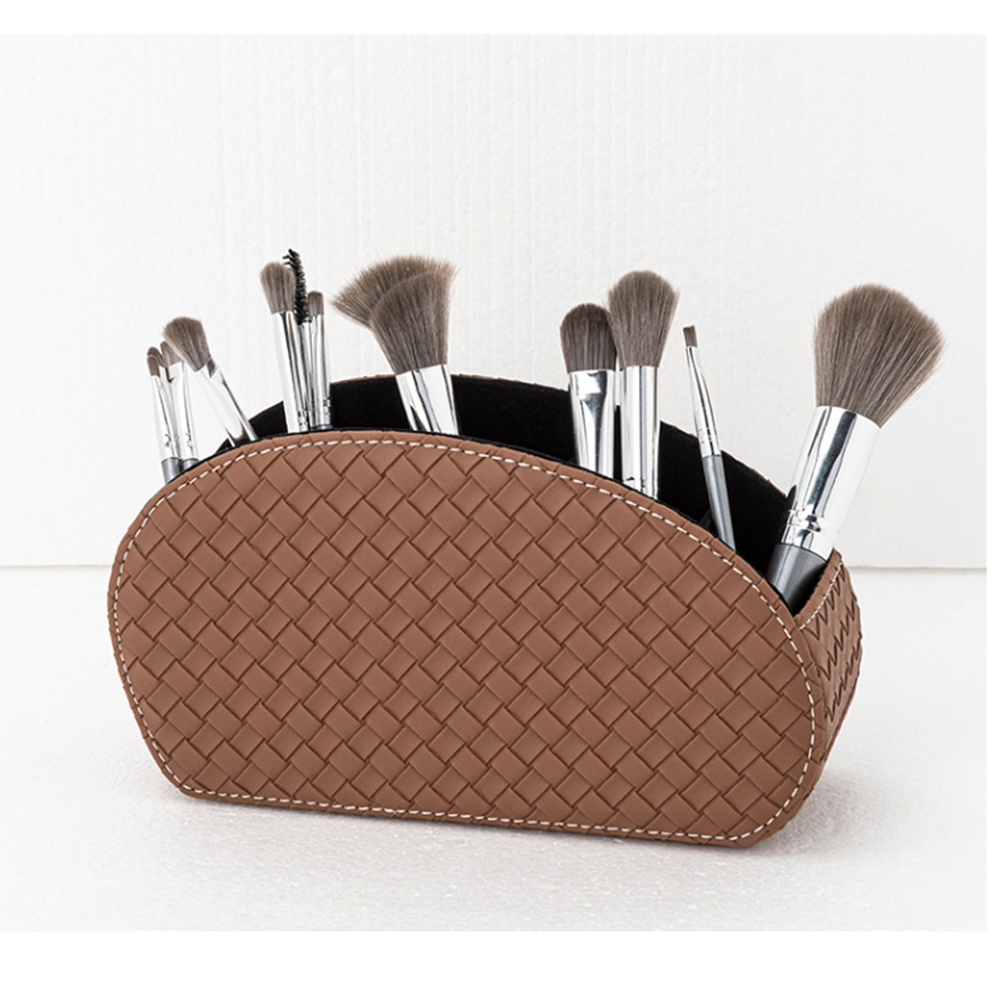 PU Leather Five-grid Remote Control Desktop Storage Box 10