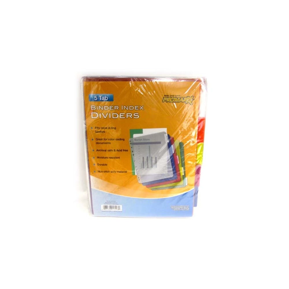 Binder Index Dividers - 5 Pack 3
