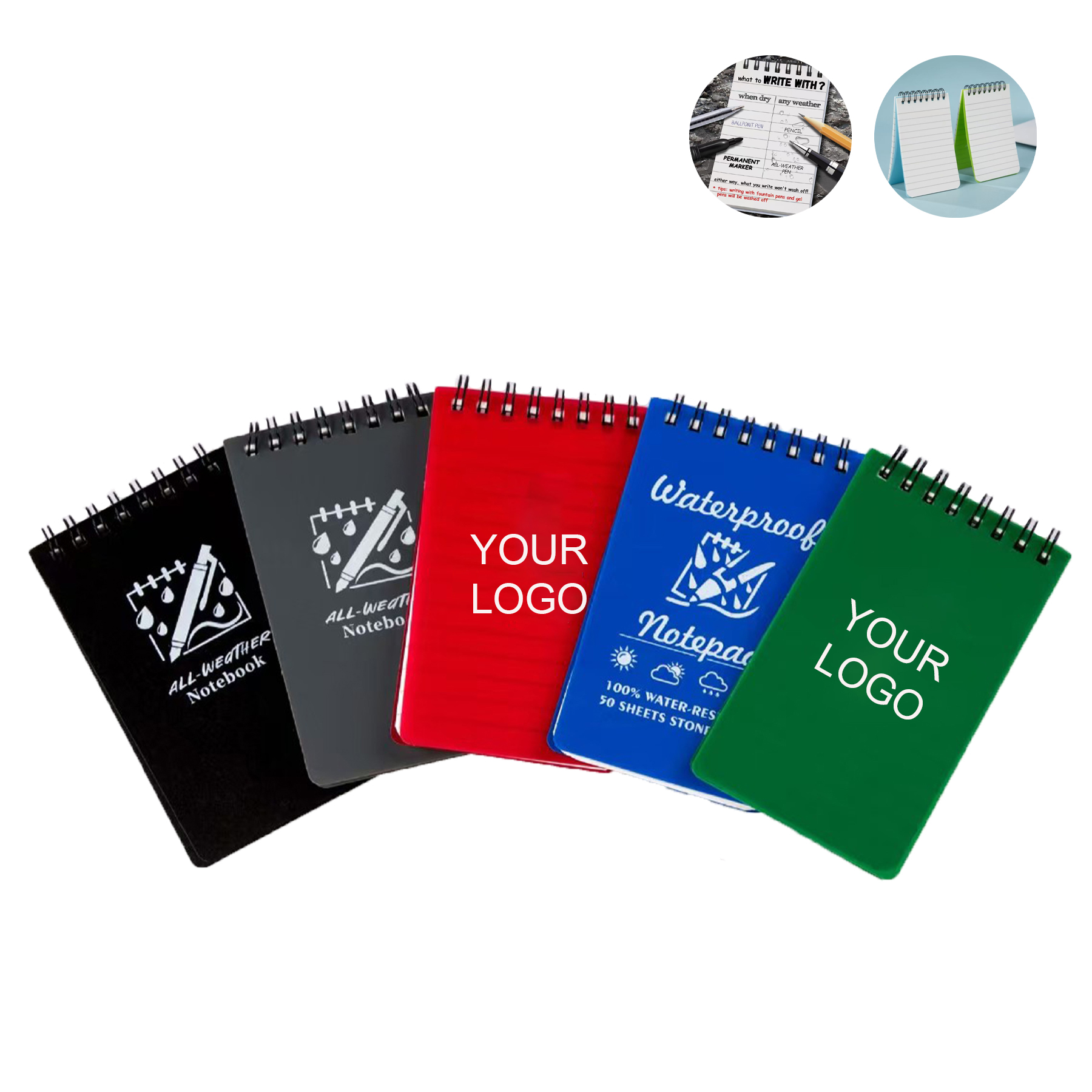 Mni Notebook with Waterproof Paper
