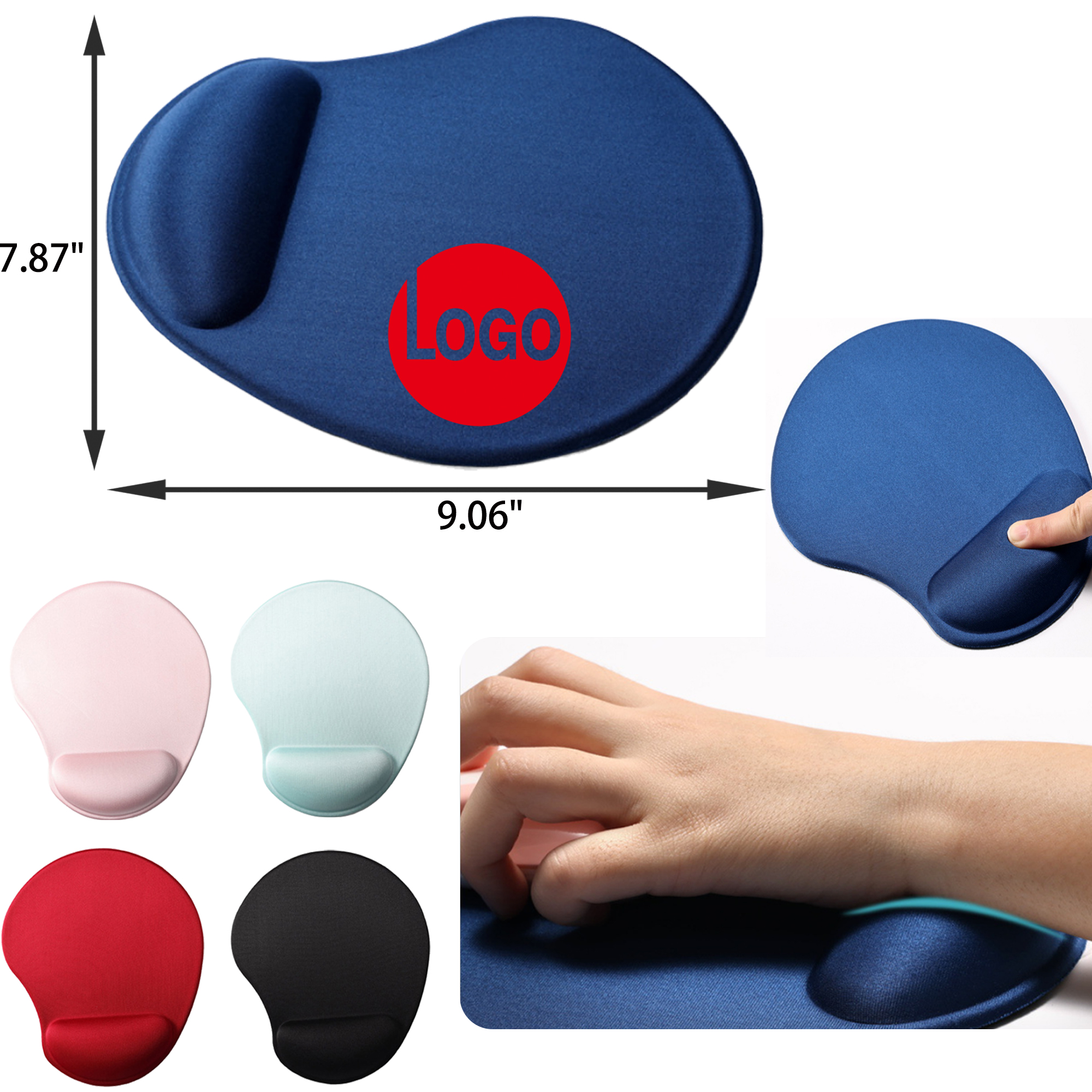 MOQ 50 PCS Stylish Silicone Wrist Rest Mouse Pad 6