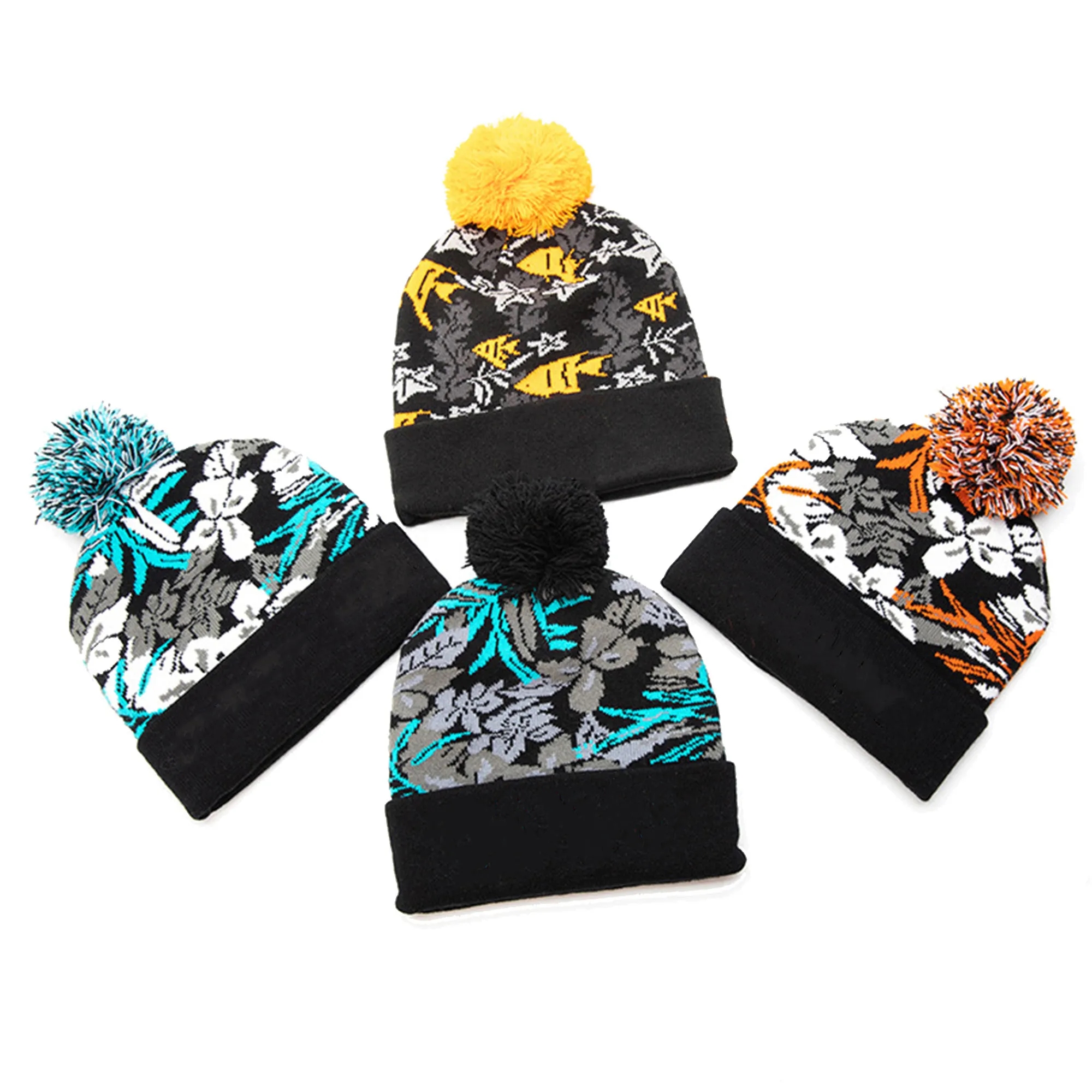 Custom Knitted Pom Beanie 4