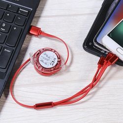 Retractable 3-in-1 Charging Cable