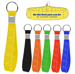 Heart Shaped Push-Up Stress Reliever KeychainKeychain