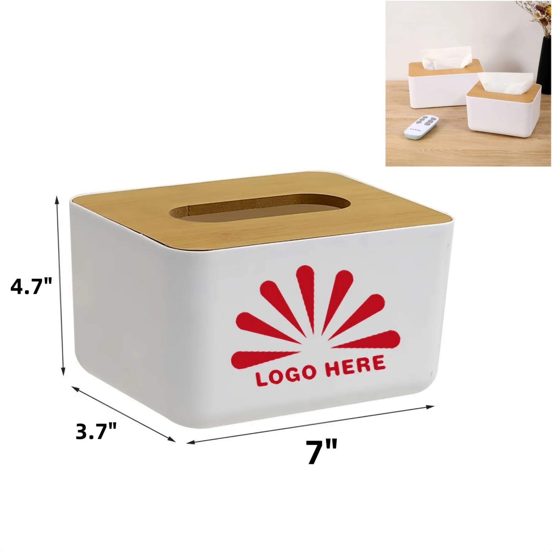 Free Setup Of Logo Plastic Tissue Box