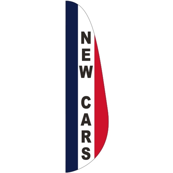 3' x 15' Message Feather Flag - New Cars