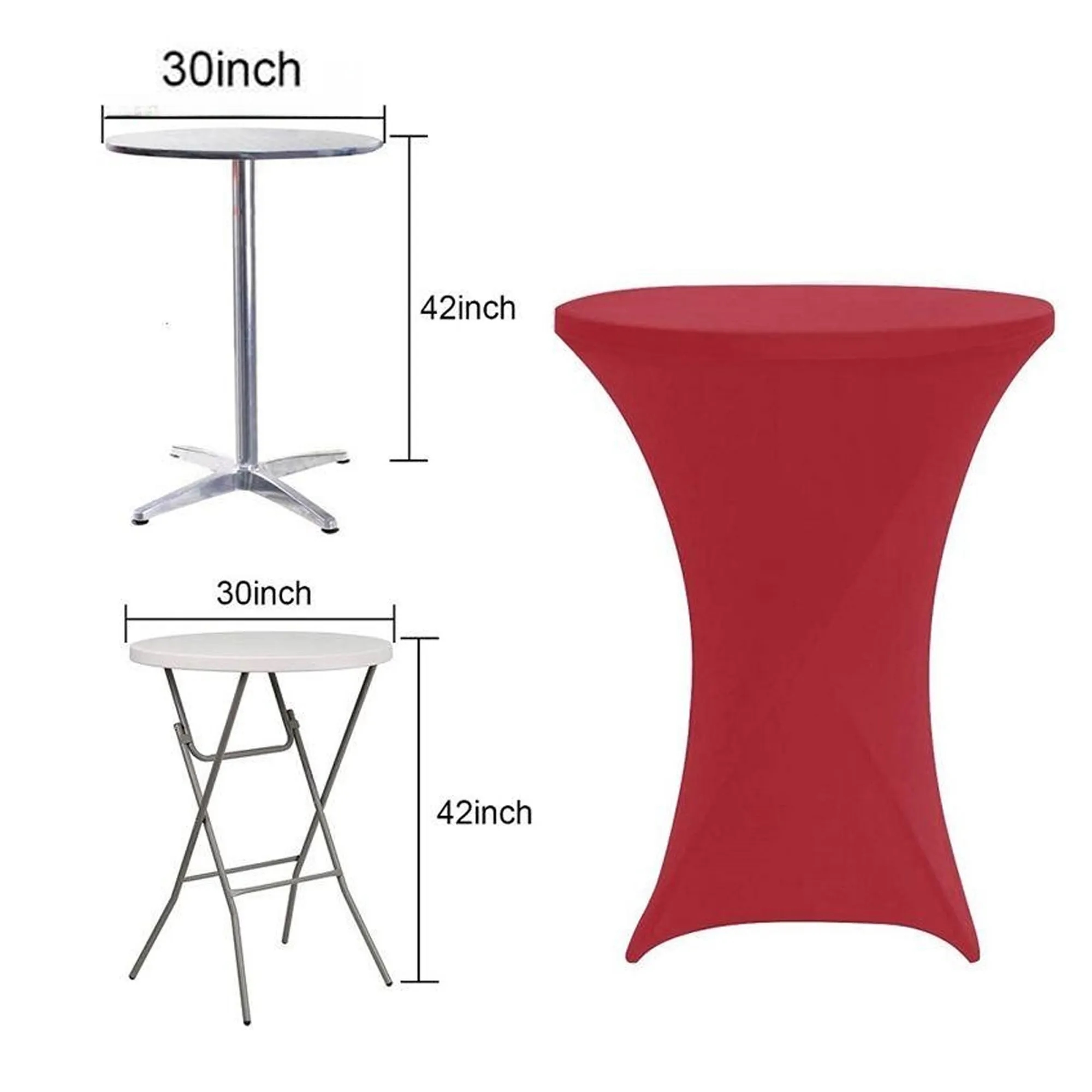 MOQ 1PCS Cocktail Tablecover Dyesublimation Round Tablecloth 7