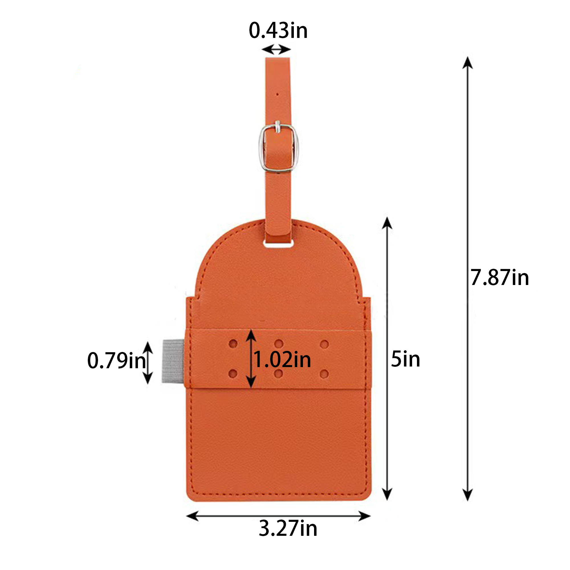 Leather Personalized Golf Tee Case 7