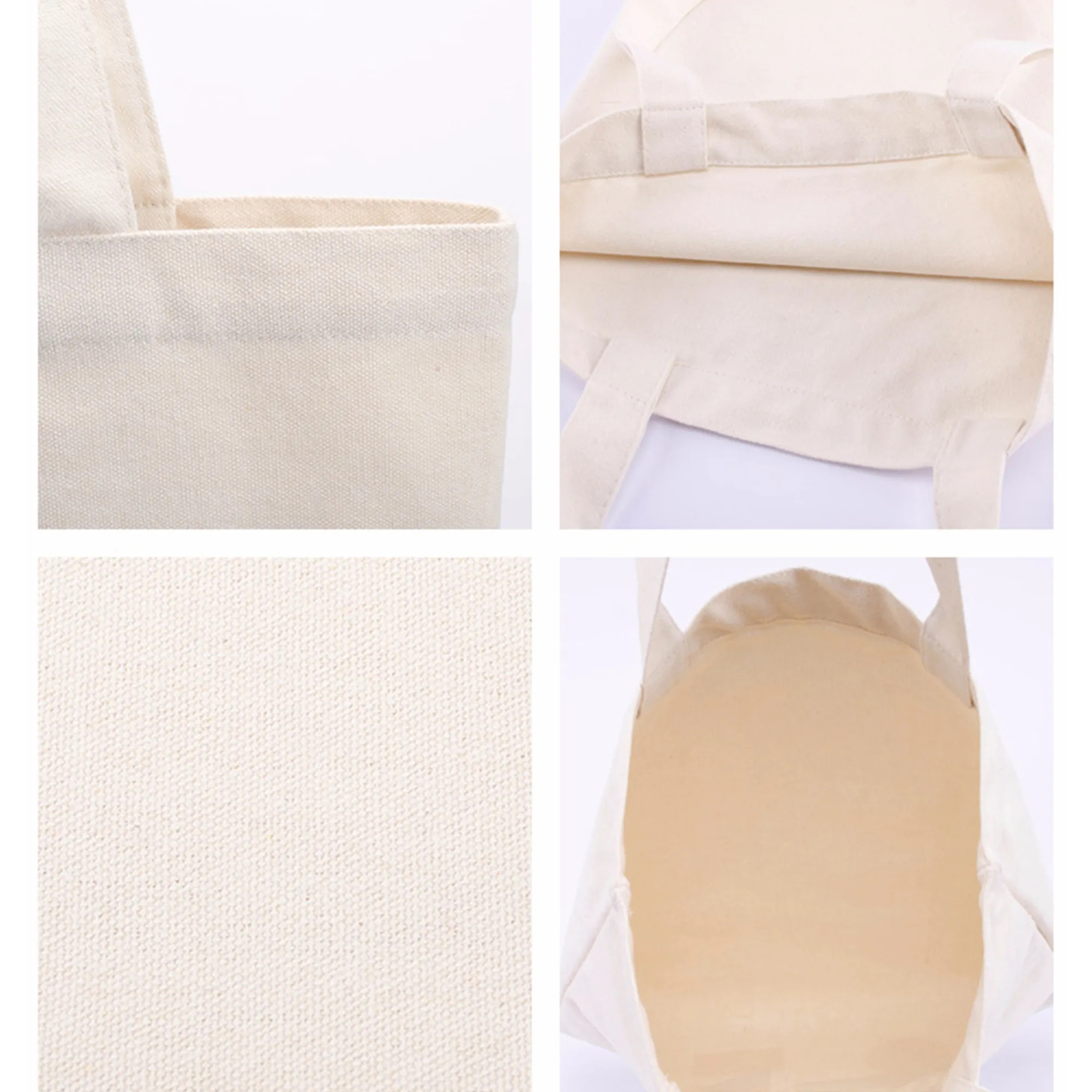 Custom Portable Canvas Eco-Friendly Shopping Bag