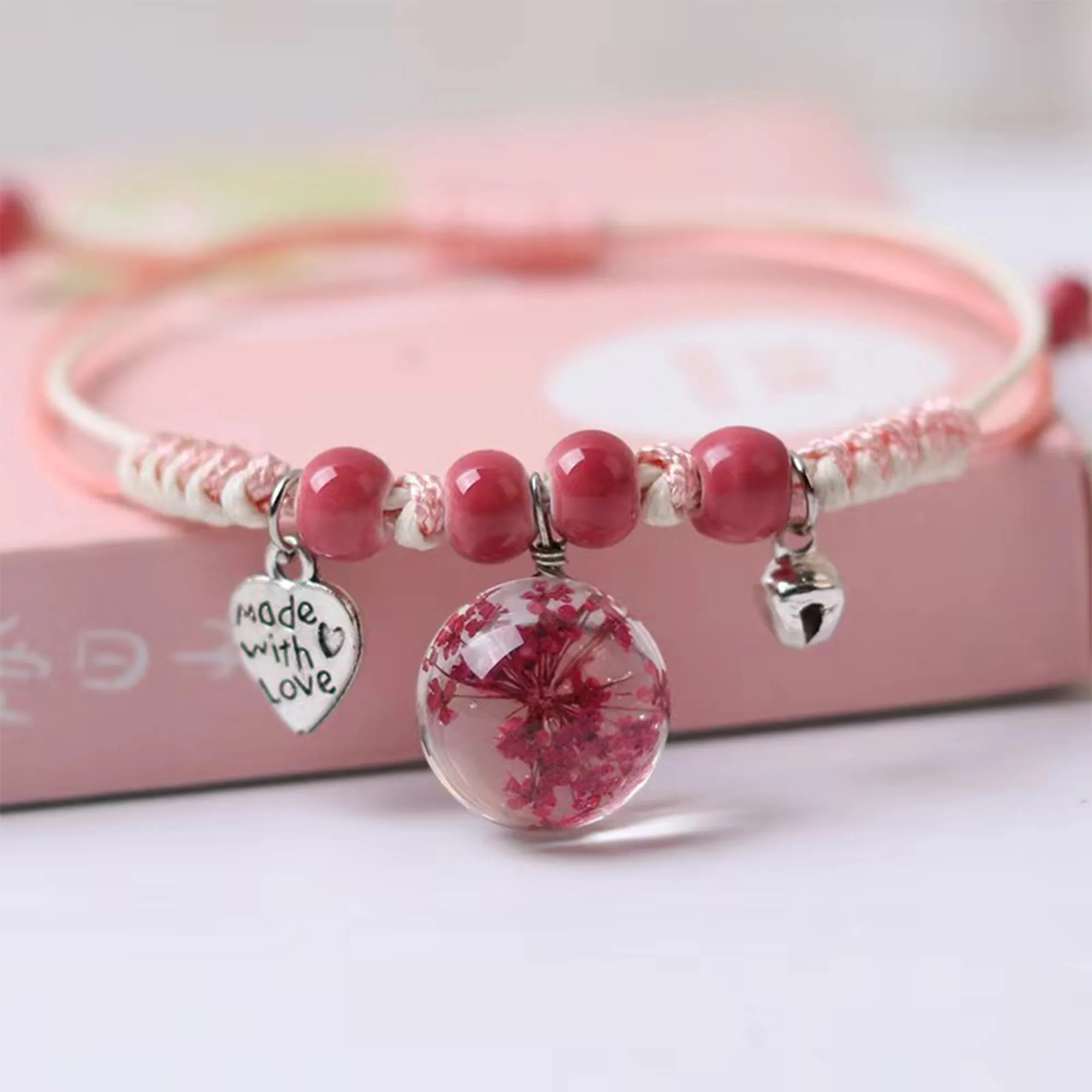 Women's Dried Flower Bracelet Can Be Customized With Logo 6