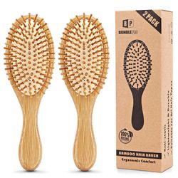 Natural Bamboo Air Cushion Comb Anti-static Hair Brush