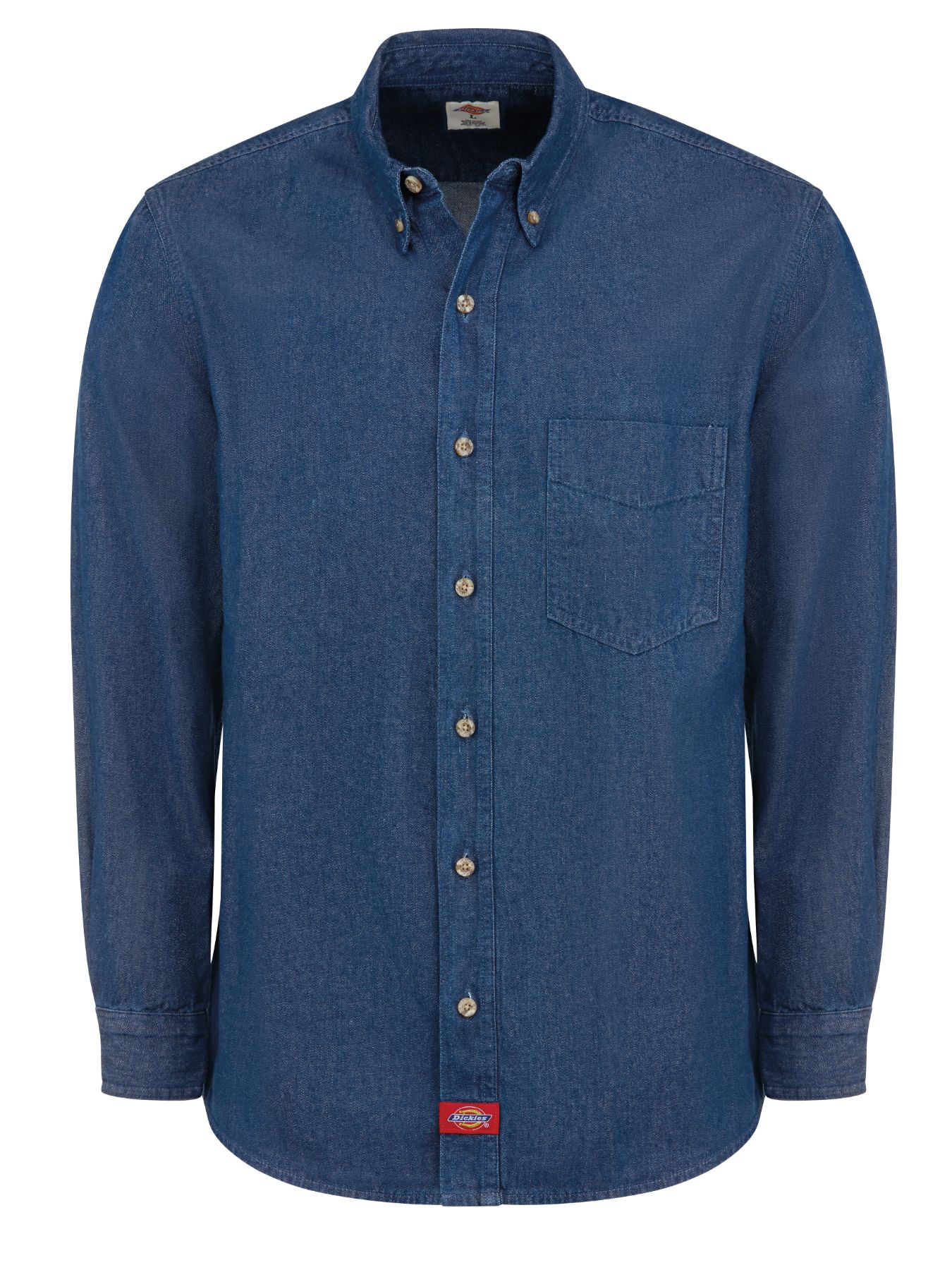 Dickies Men's Denim Long-Sleeve Work Shirt