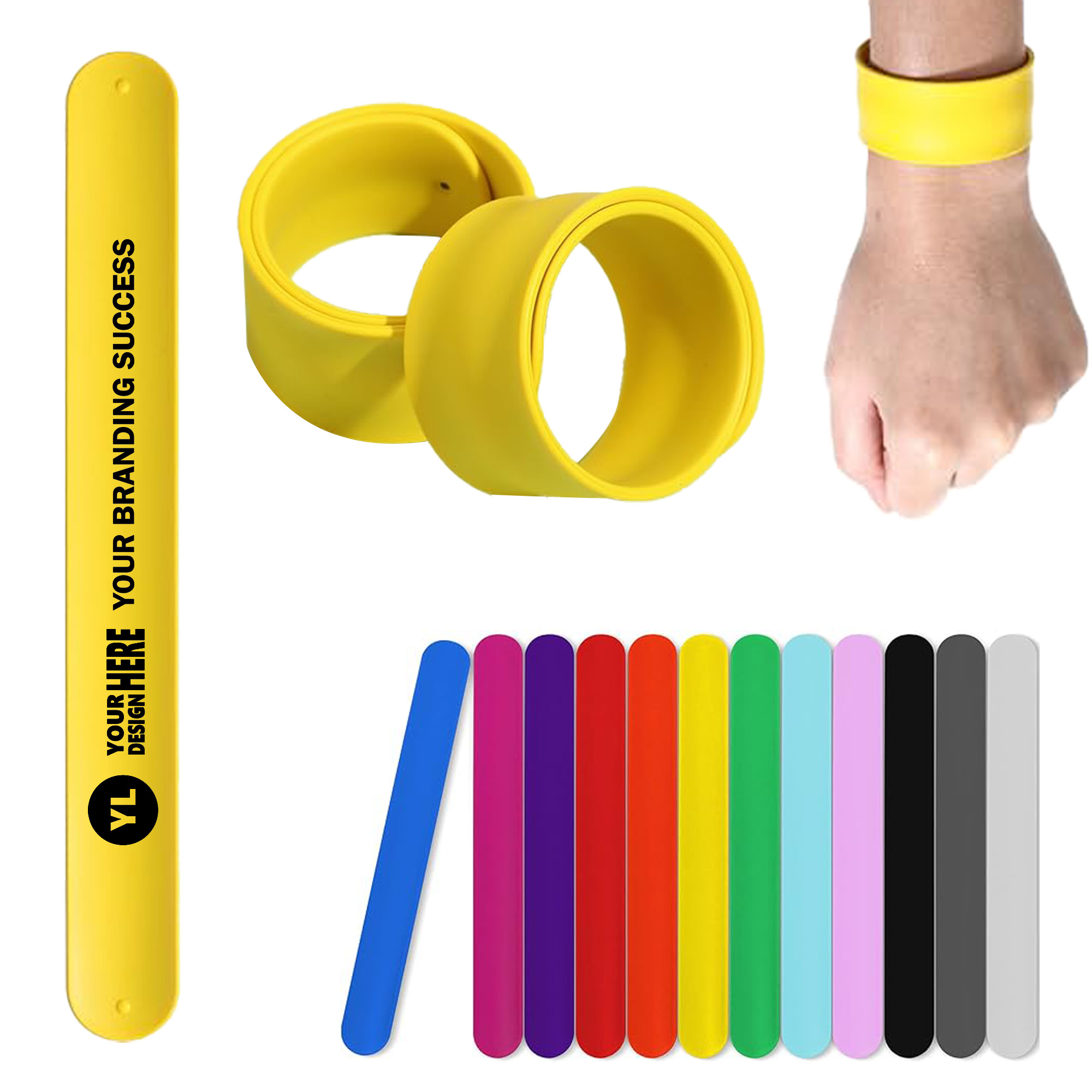 Snap Circle Silicone Wristband