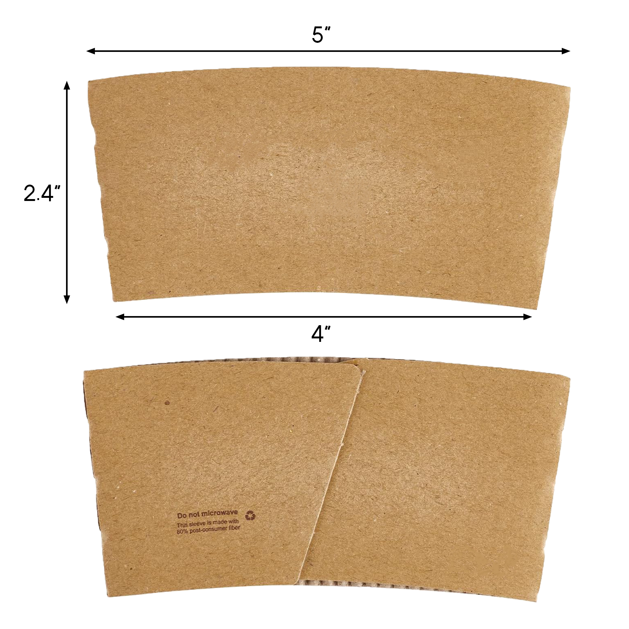 Kraft Paper Coffee Cup Sleeves 4