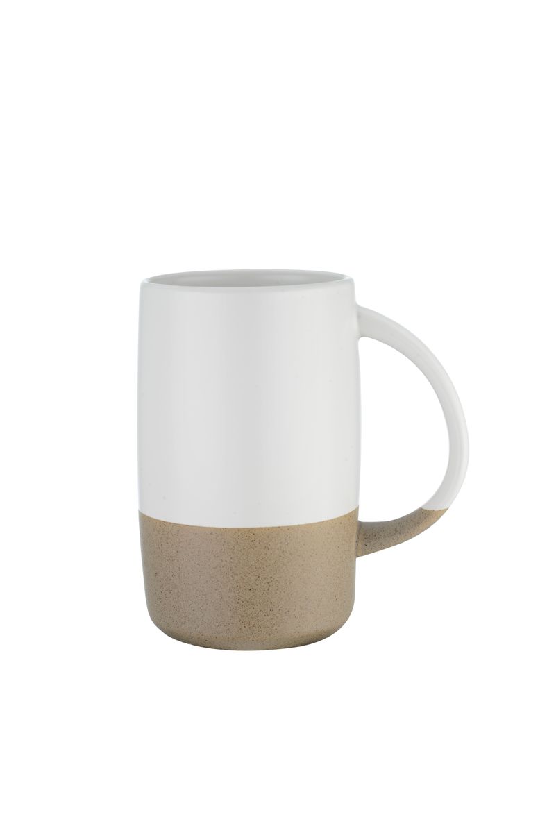 Endura 17 oz White Two-Tone Ceramic Mug 4