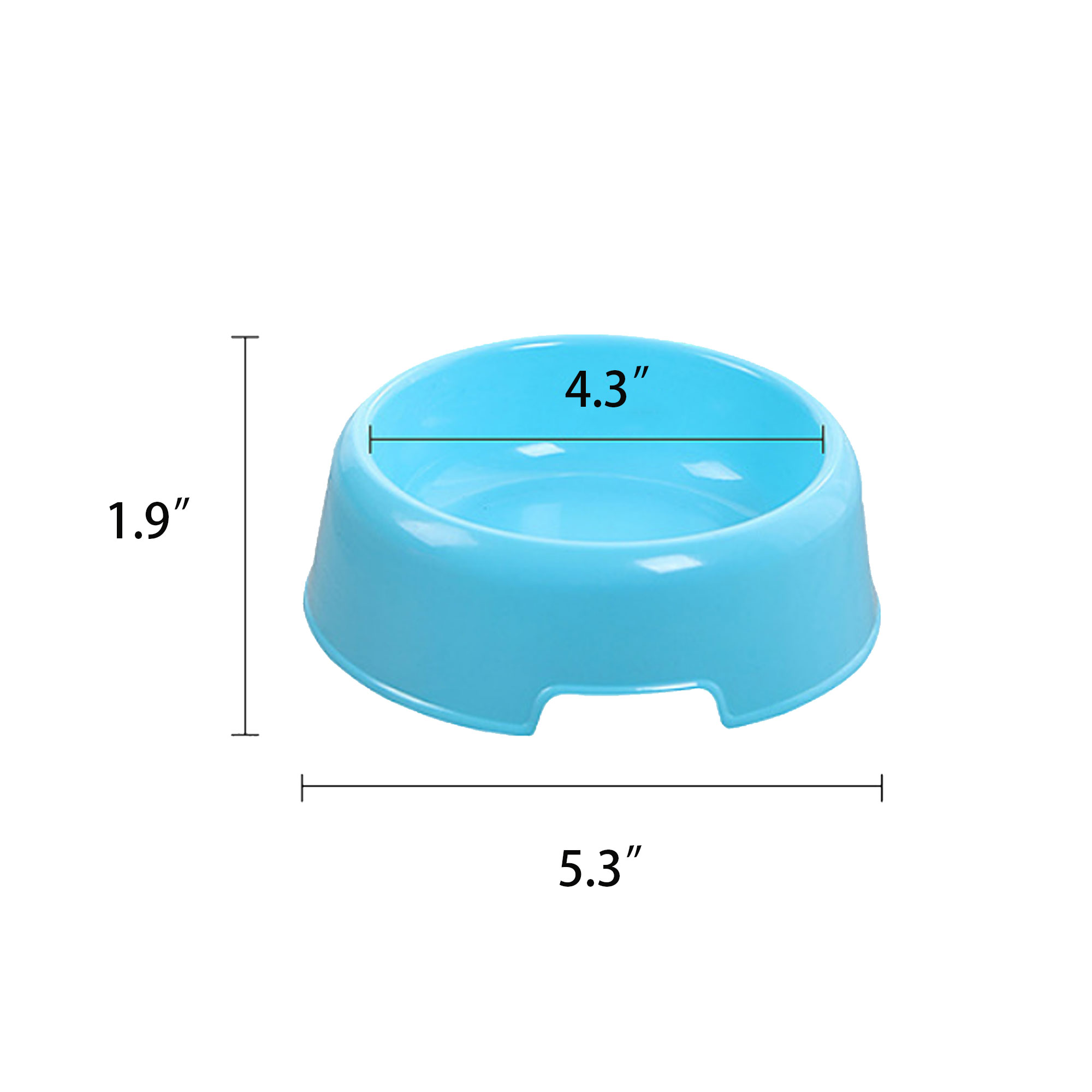 Customized Plastic Pet Single Bowl 5