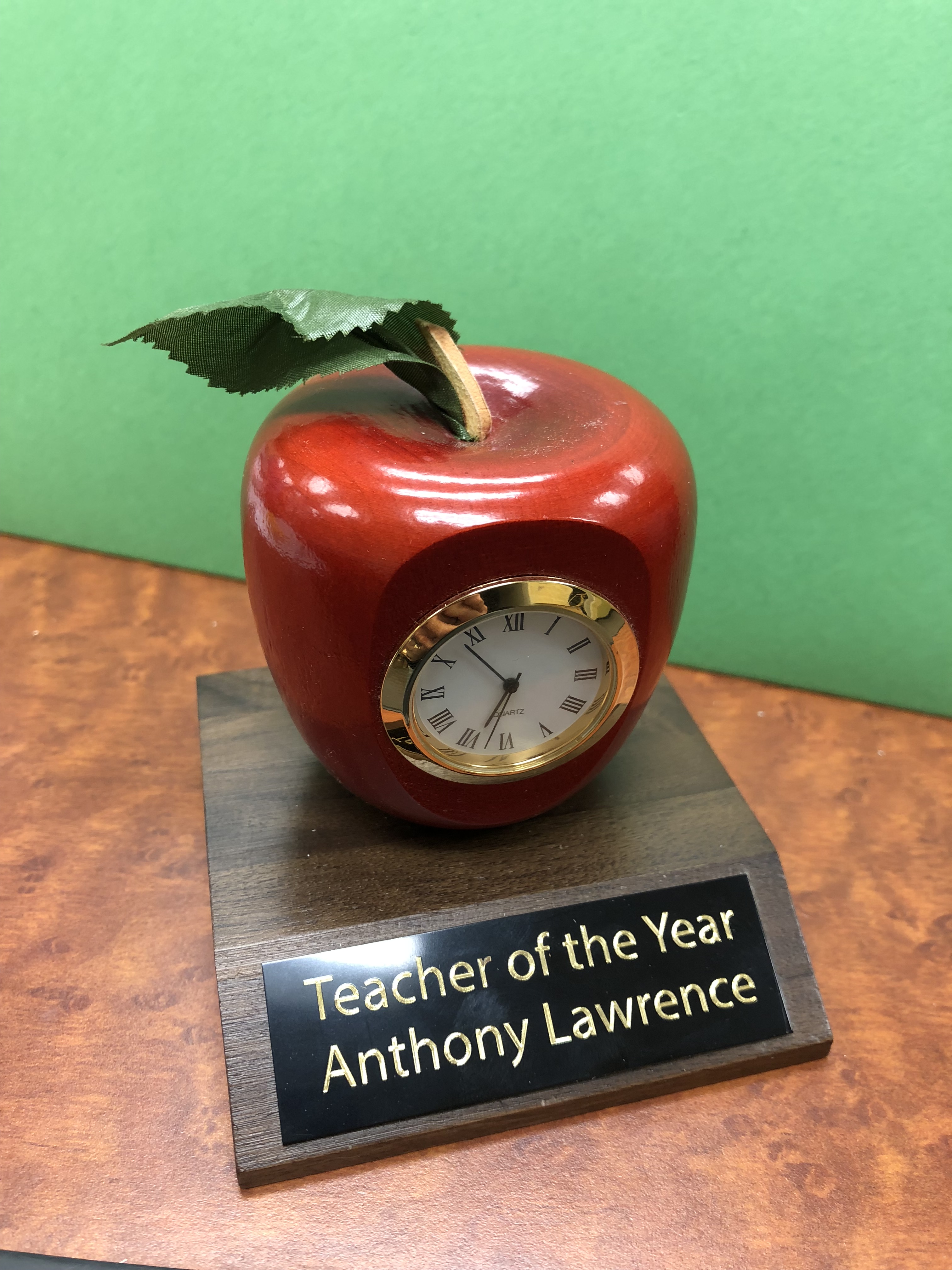 Apple Clock Trophy