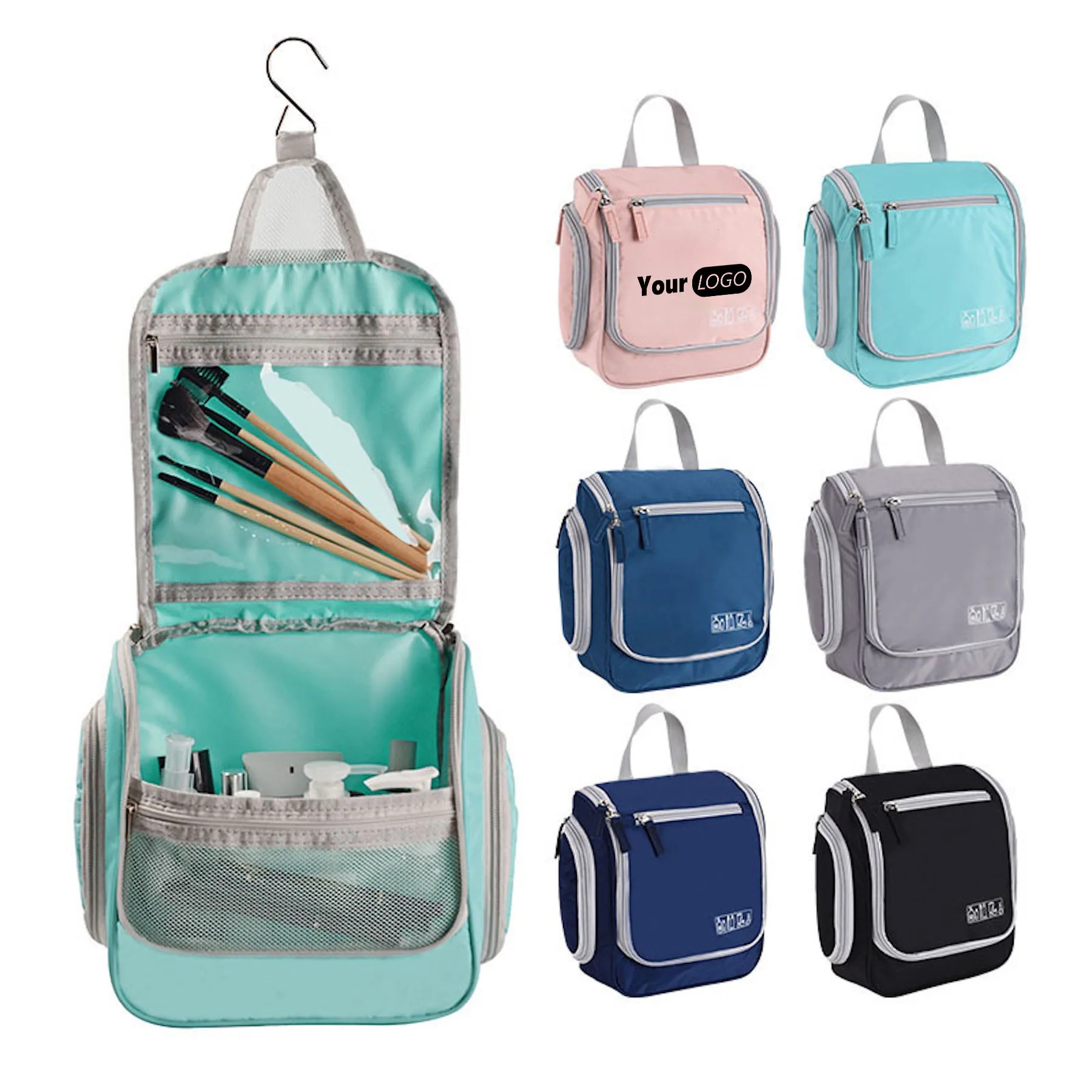 Toiletry Travel Organizer Bag with Hook 9