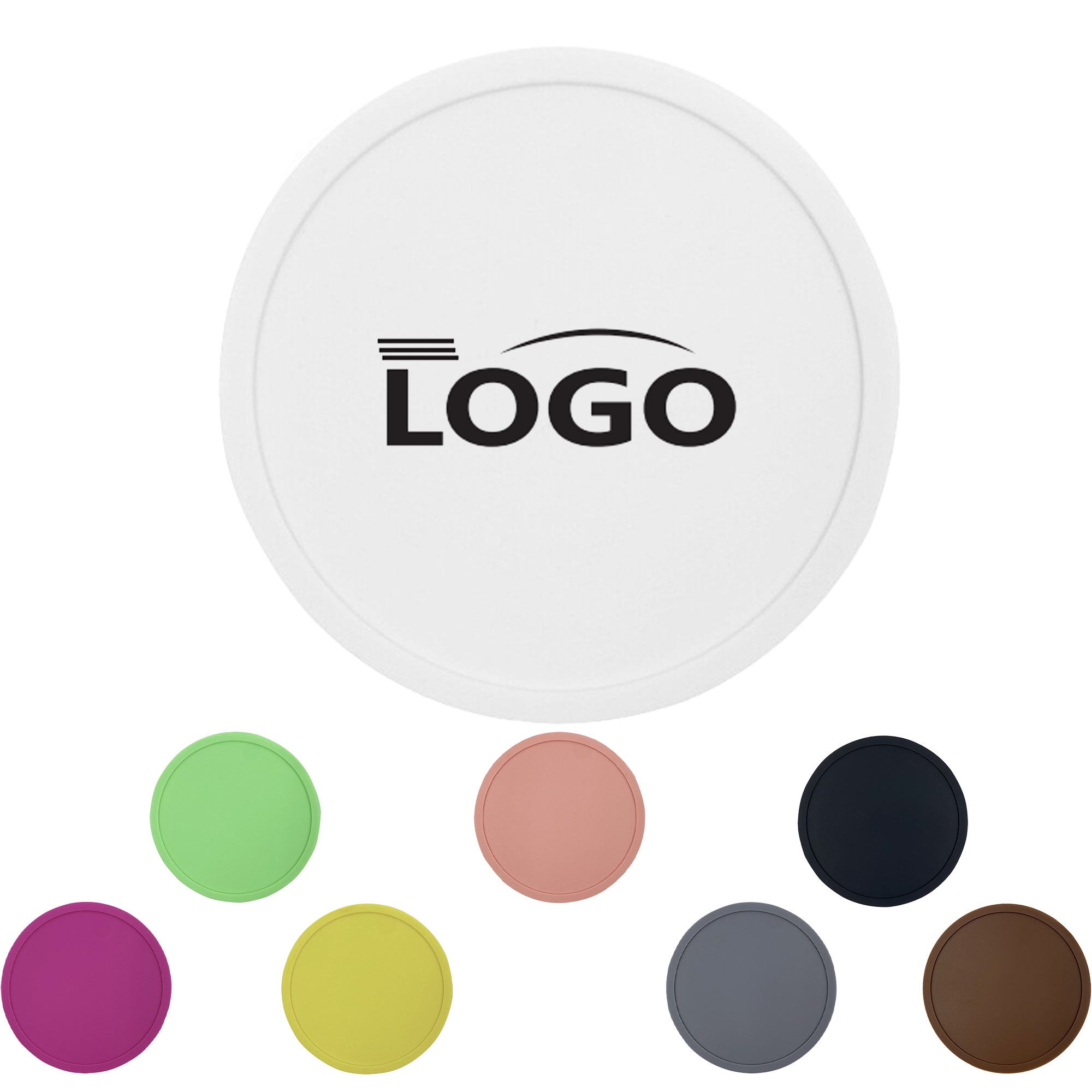 Silicone Drink Coasters Round