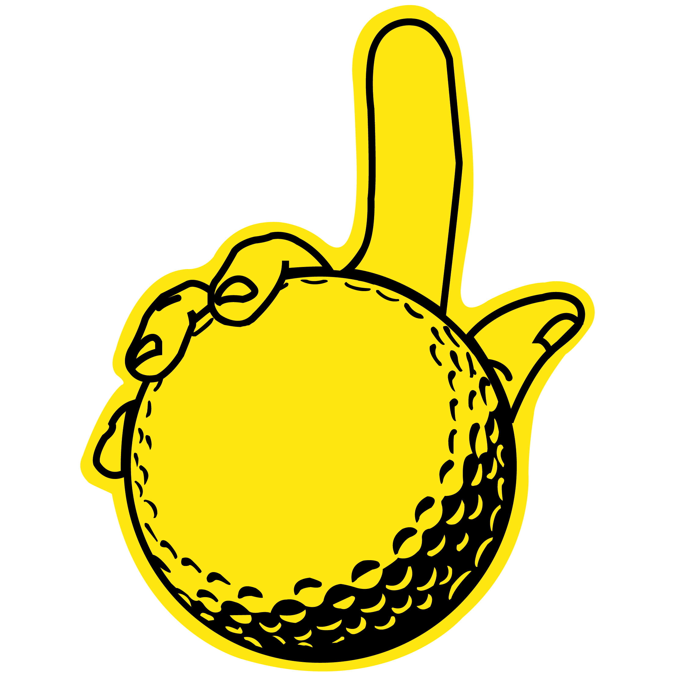 Large Golf Ball Hand 68