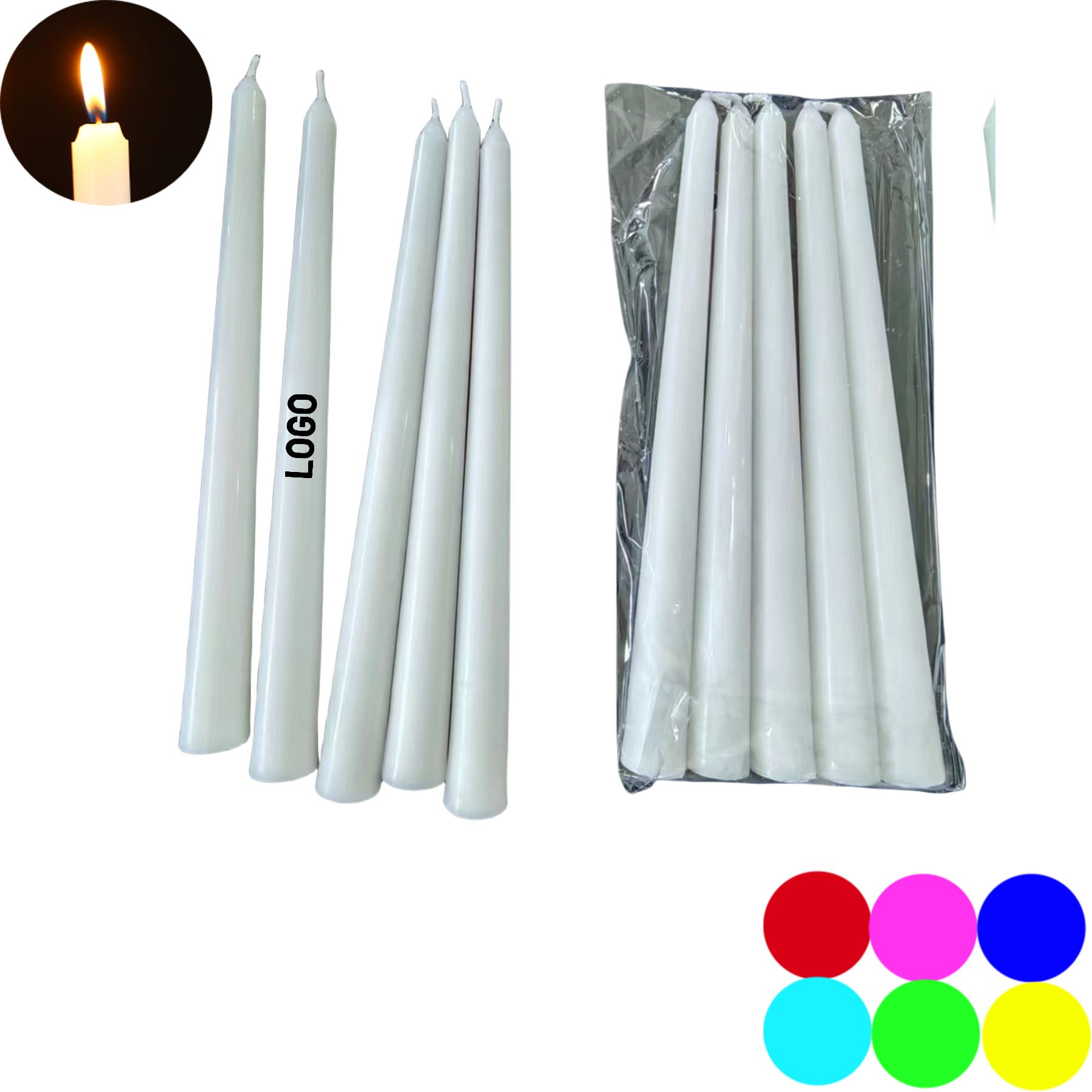 Illuminated Pole Prayer Candle