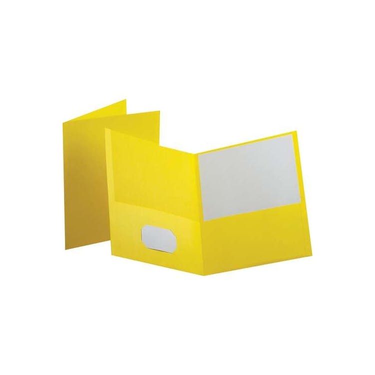 Recycled Pocket Folder - Yellow 3