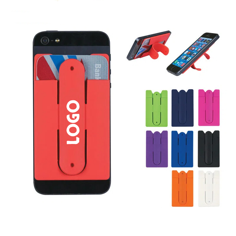 U-Shaped Silicone Card Cover Phone Holder