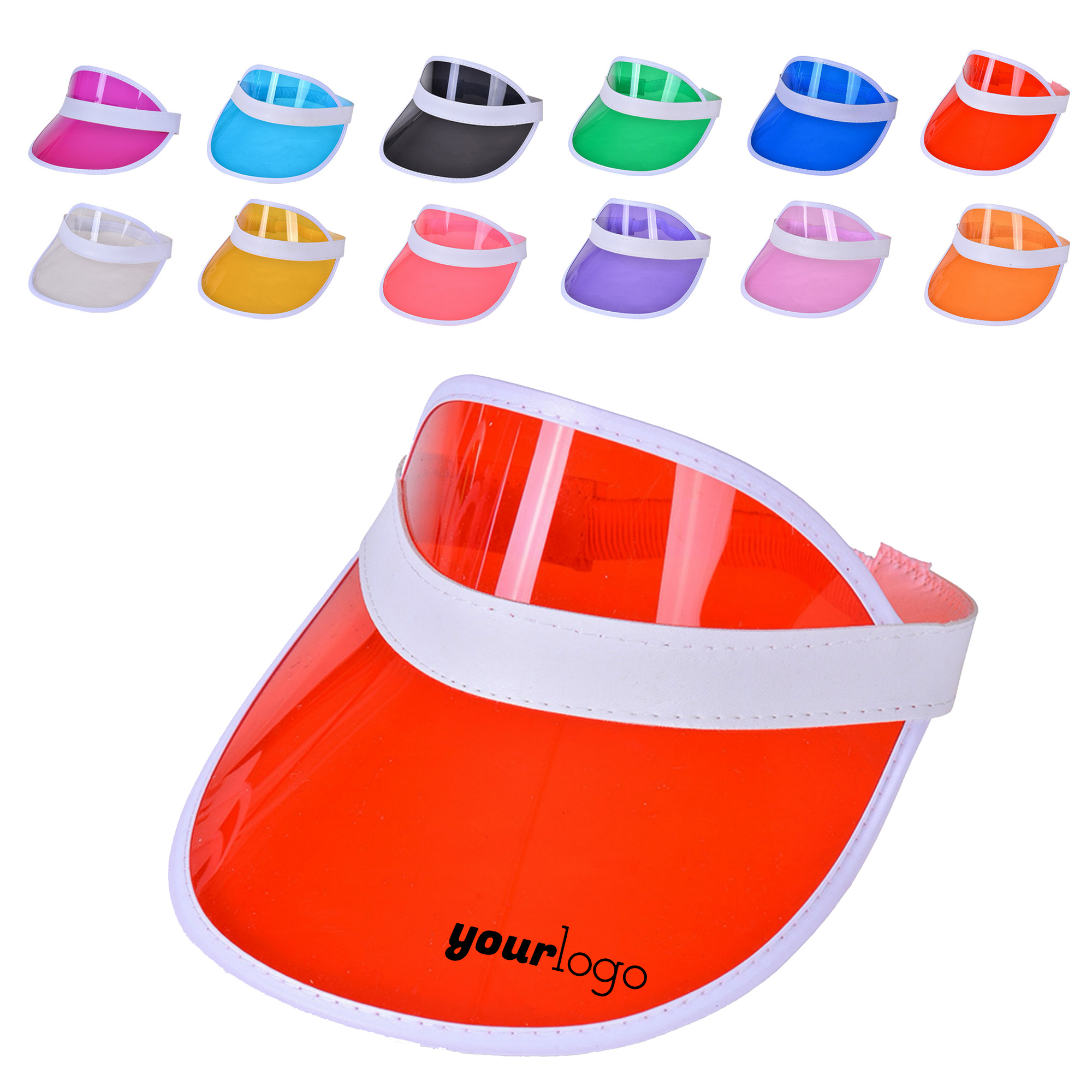 PVC Transparent Outdoor Sun Hat 14