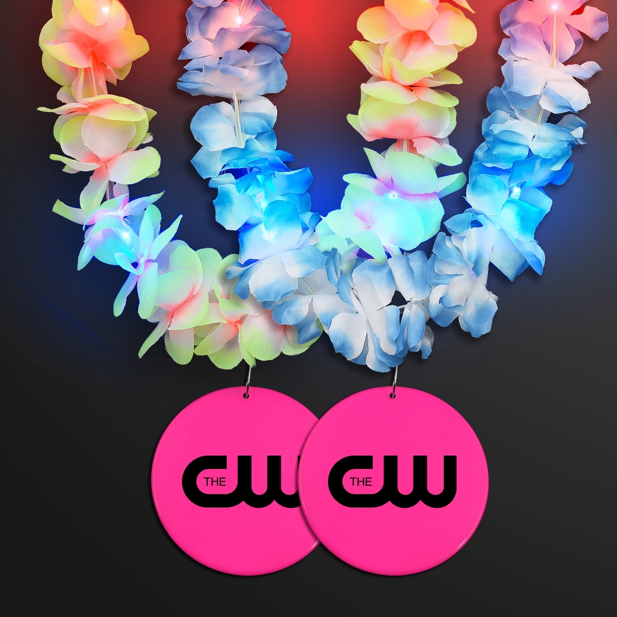 Light Up Hawaiian Leis with Custom Circle Medallion 83