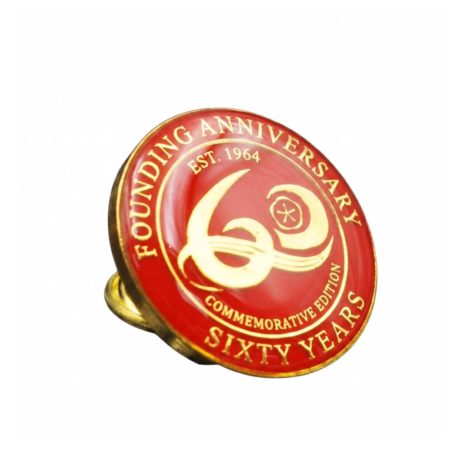 0.79-inch Butterfly Clutch Epoxy Dome Lapel Pin
